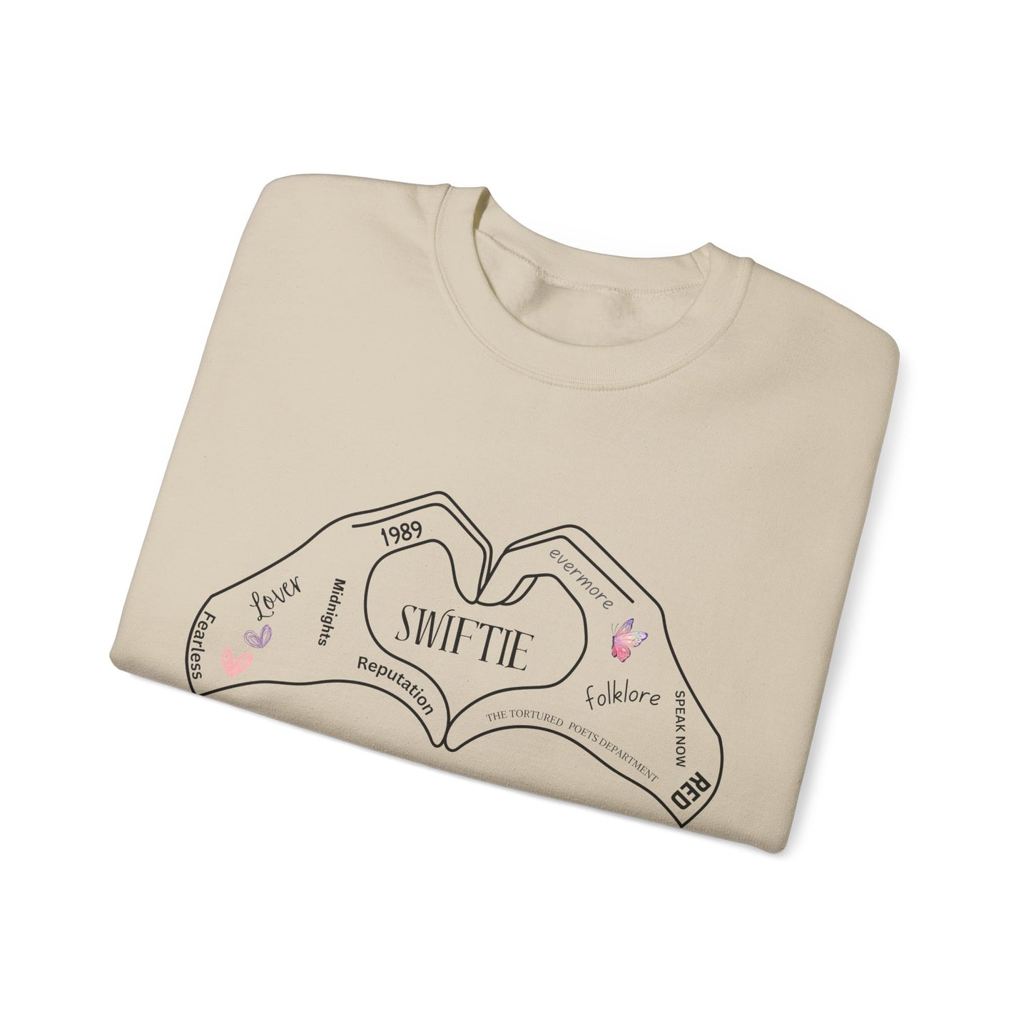 Swiftie Hand Heart w/Album Names, Sweatshirt