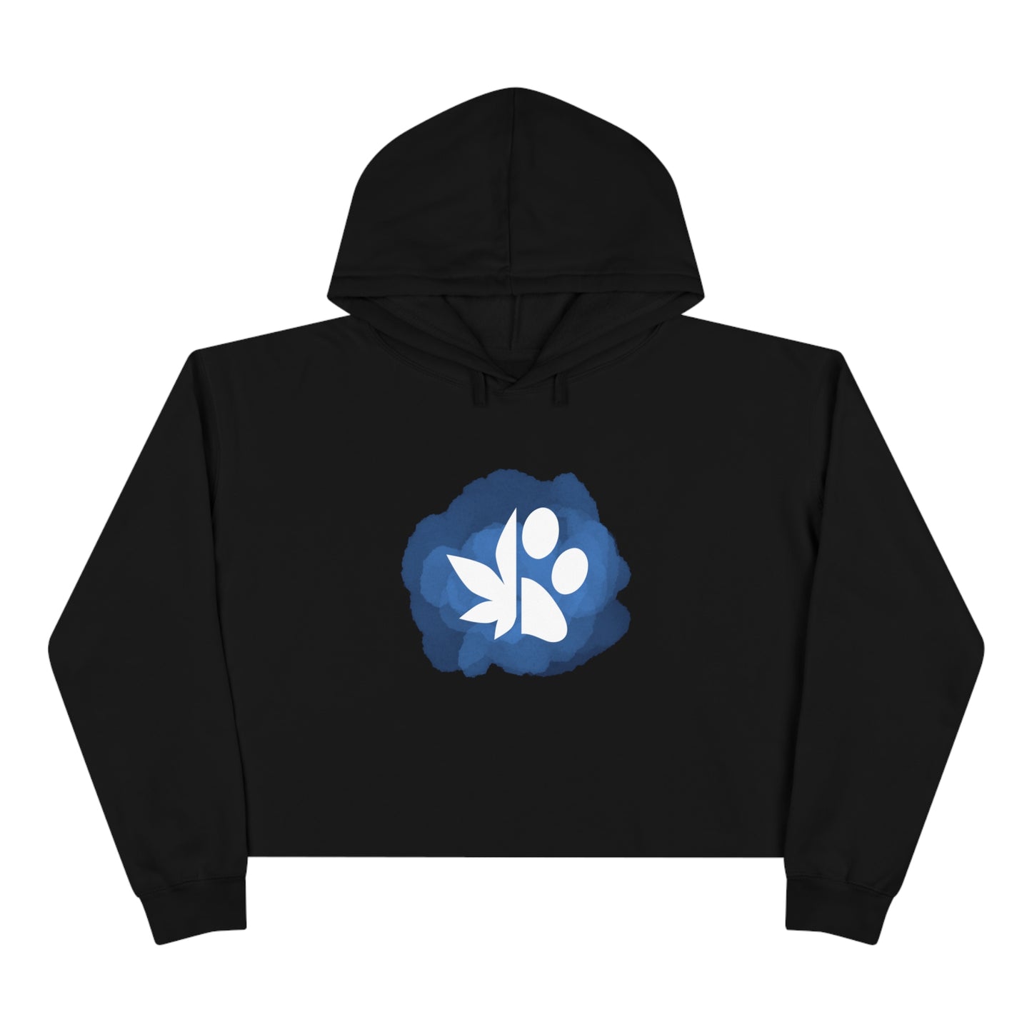 Dope Dogs Blue Smoke Cropped Hoodie