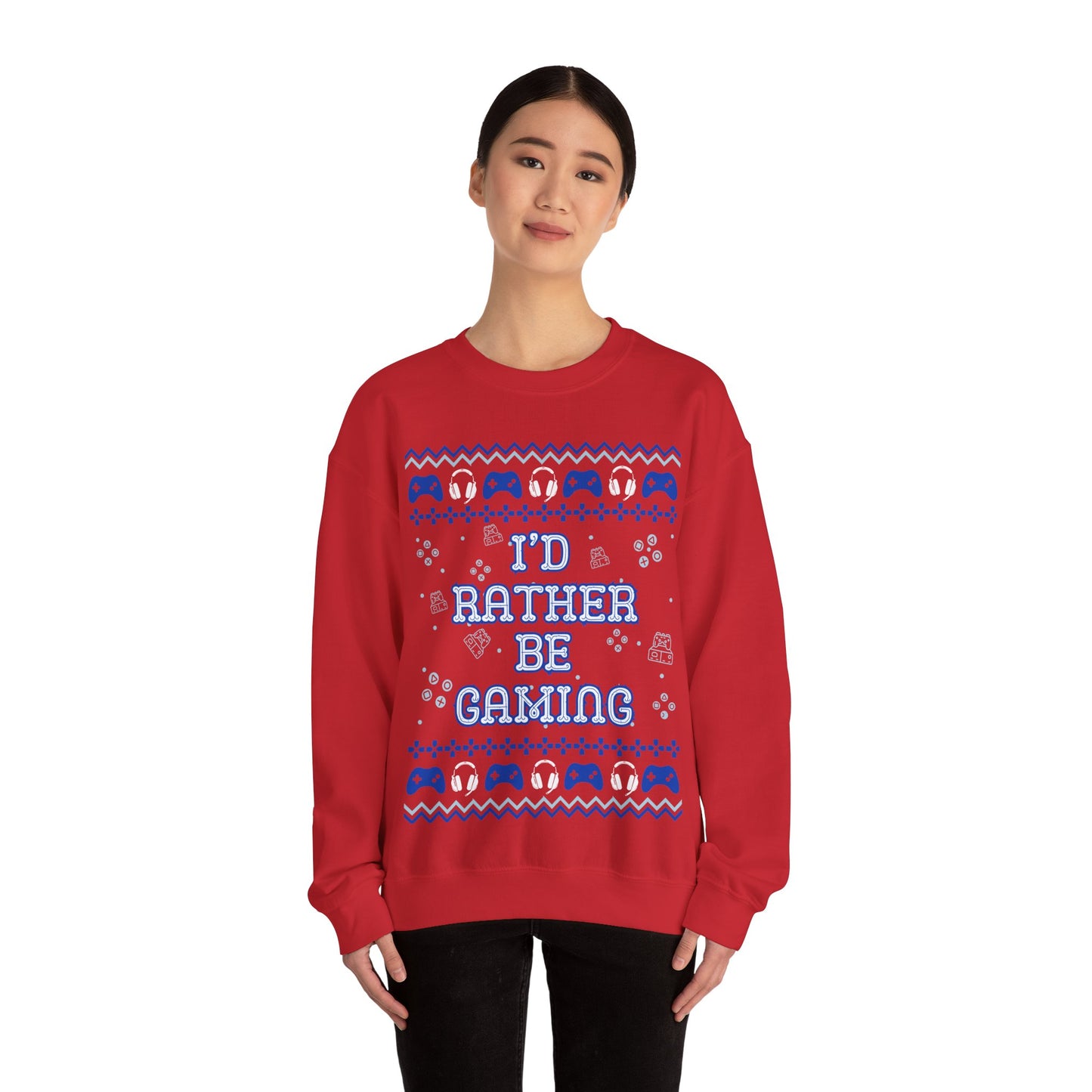 I'd Rather Be Gaming, Christmas Sweatshirt