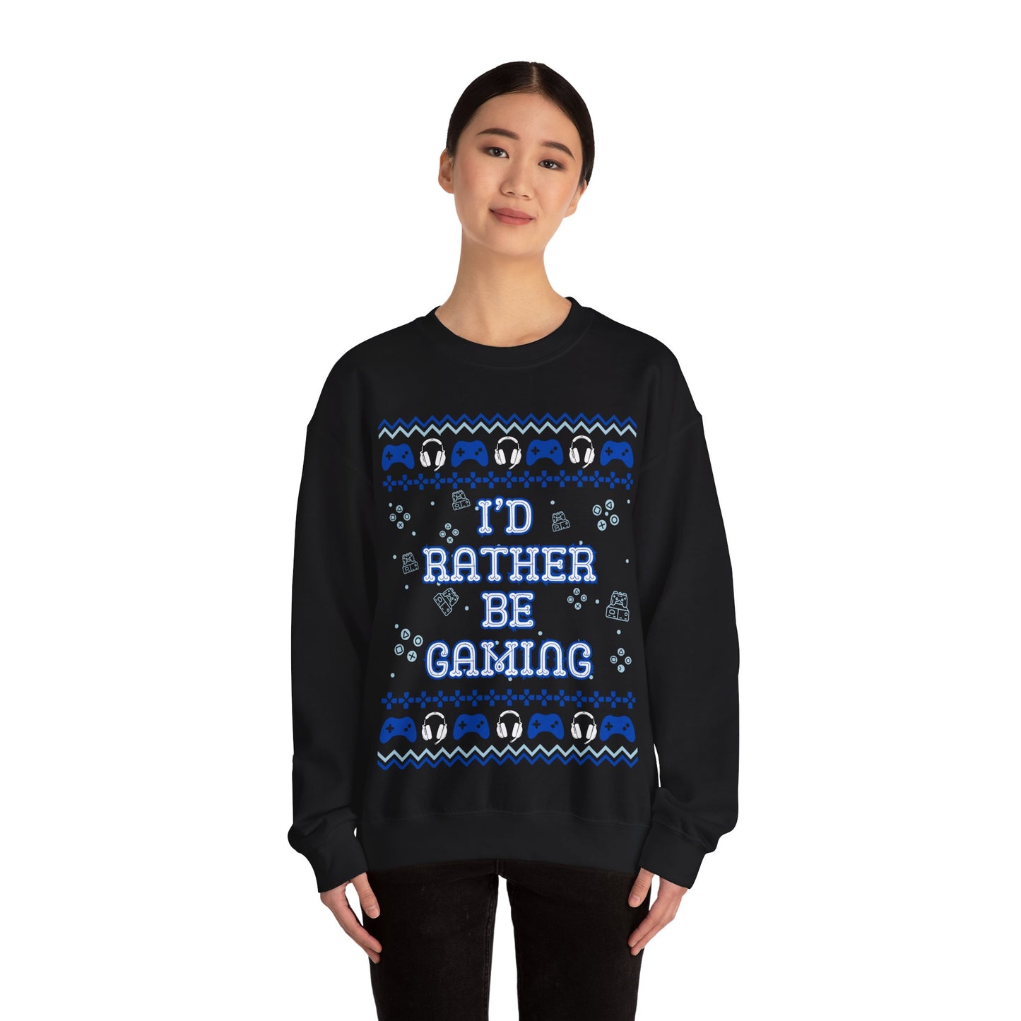 I'd Rather Be Gaming, Christmas Sweatshirt