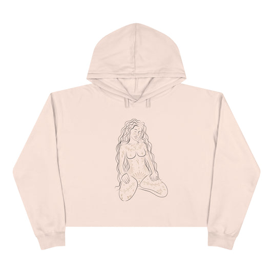 Zodiac Goddess, Crop Hoodie