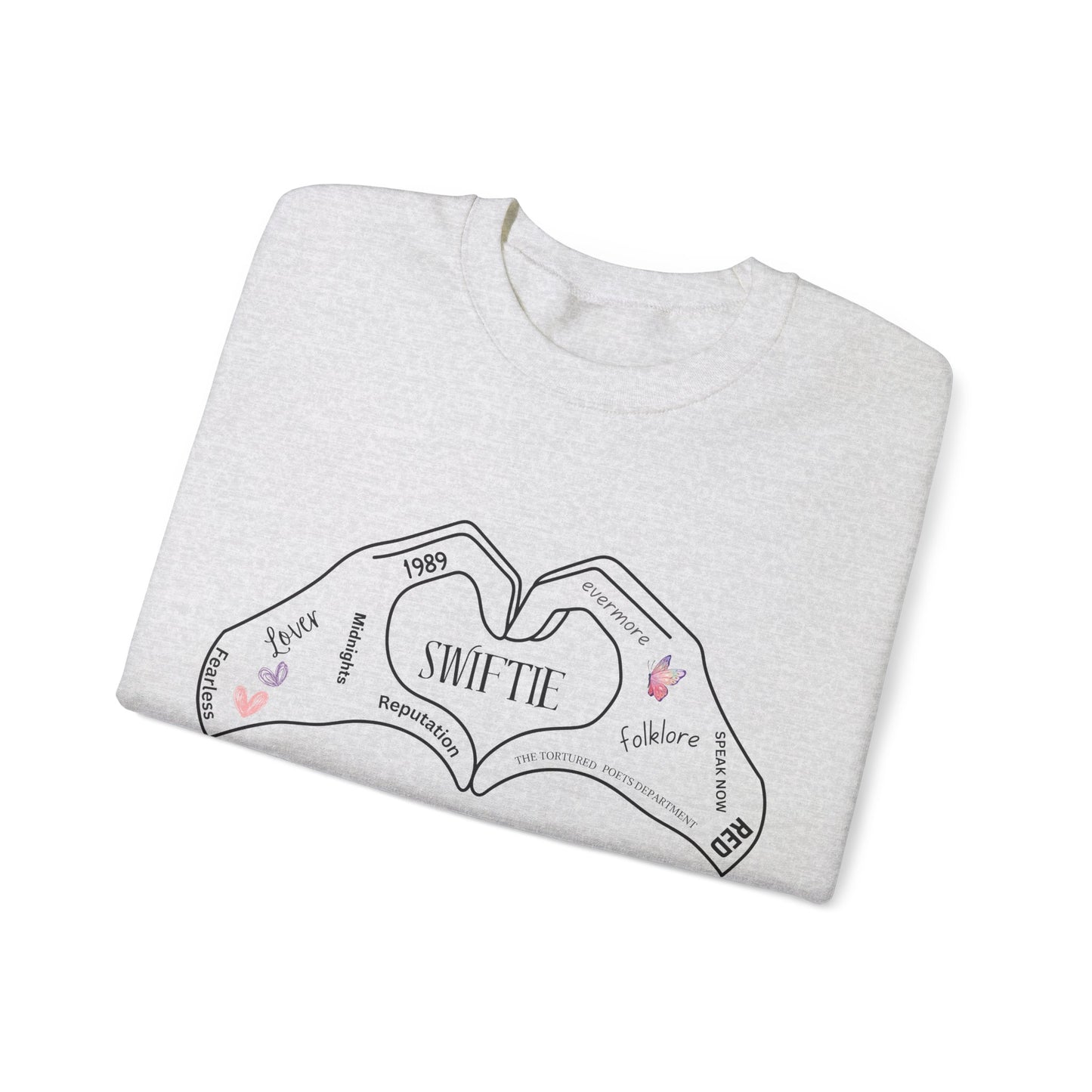 Swiftie Hand Heart w/Album Names, Sweatshirt