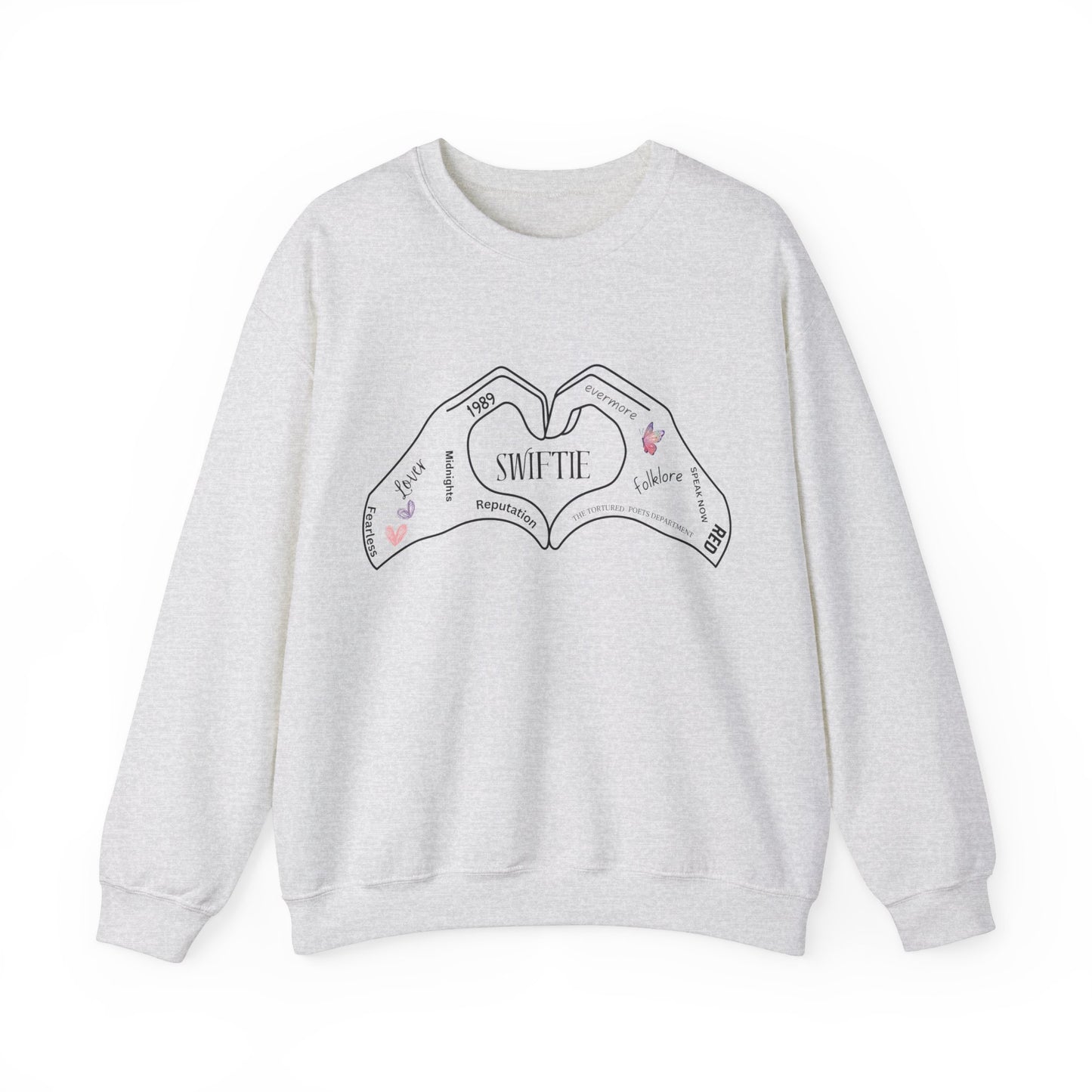 Swiftie Hand Heart w/Album Names, Sweatshirt