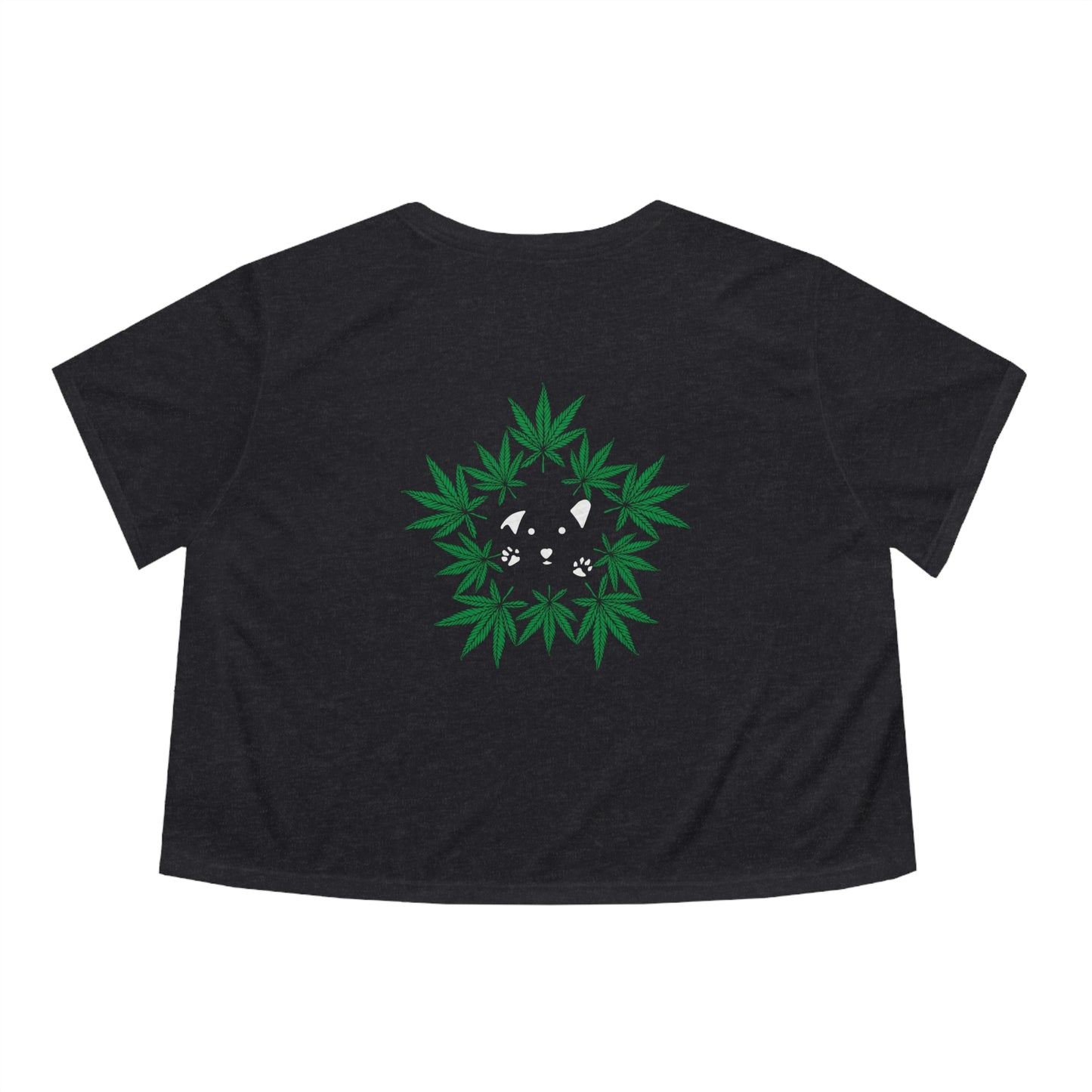 Dope Dogs Green Smoke Cropped Tee