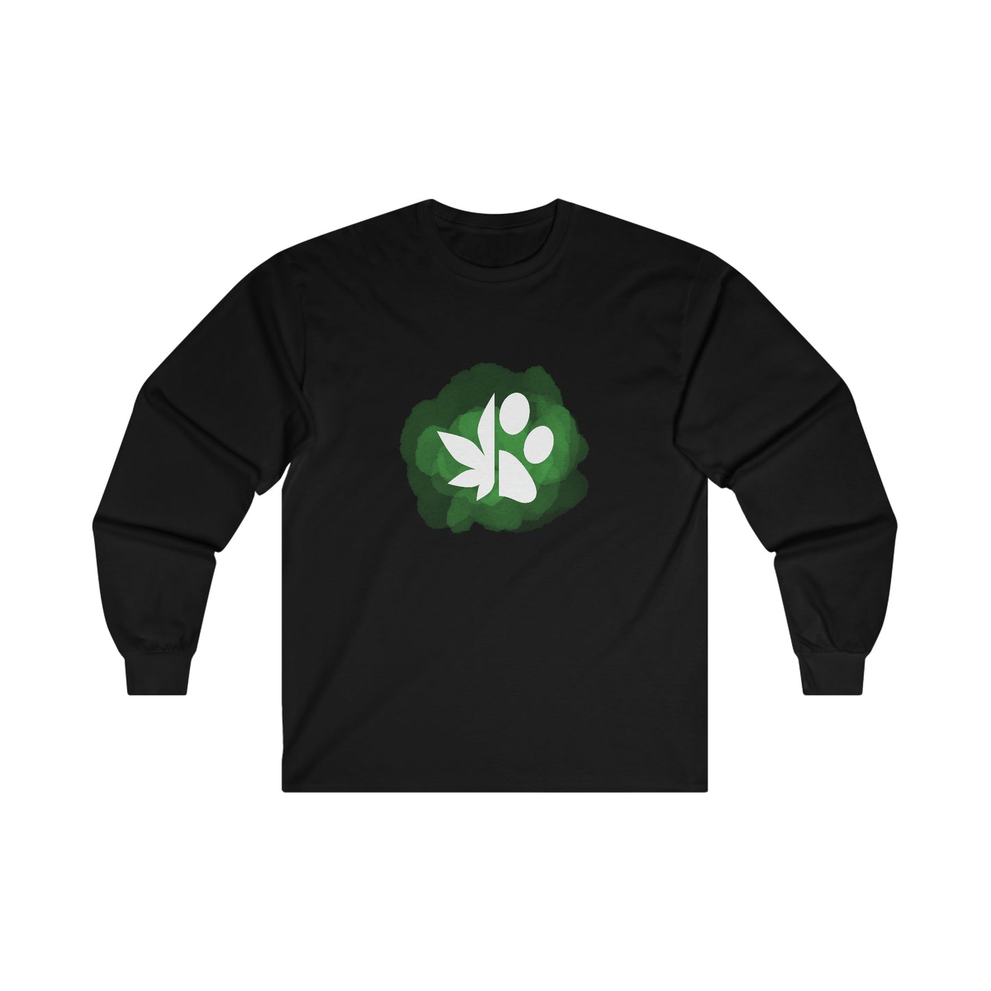 Dope Dogs Green Smoke Long Sleeve Tee