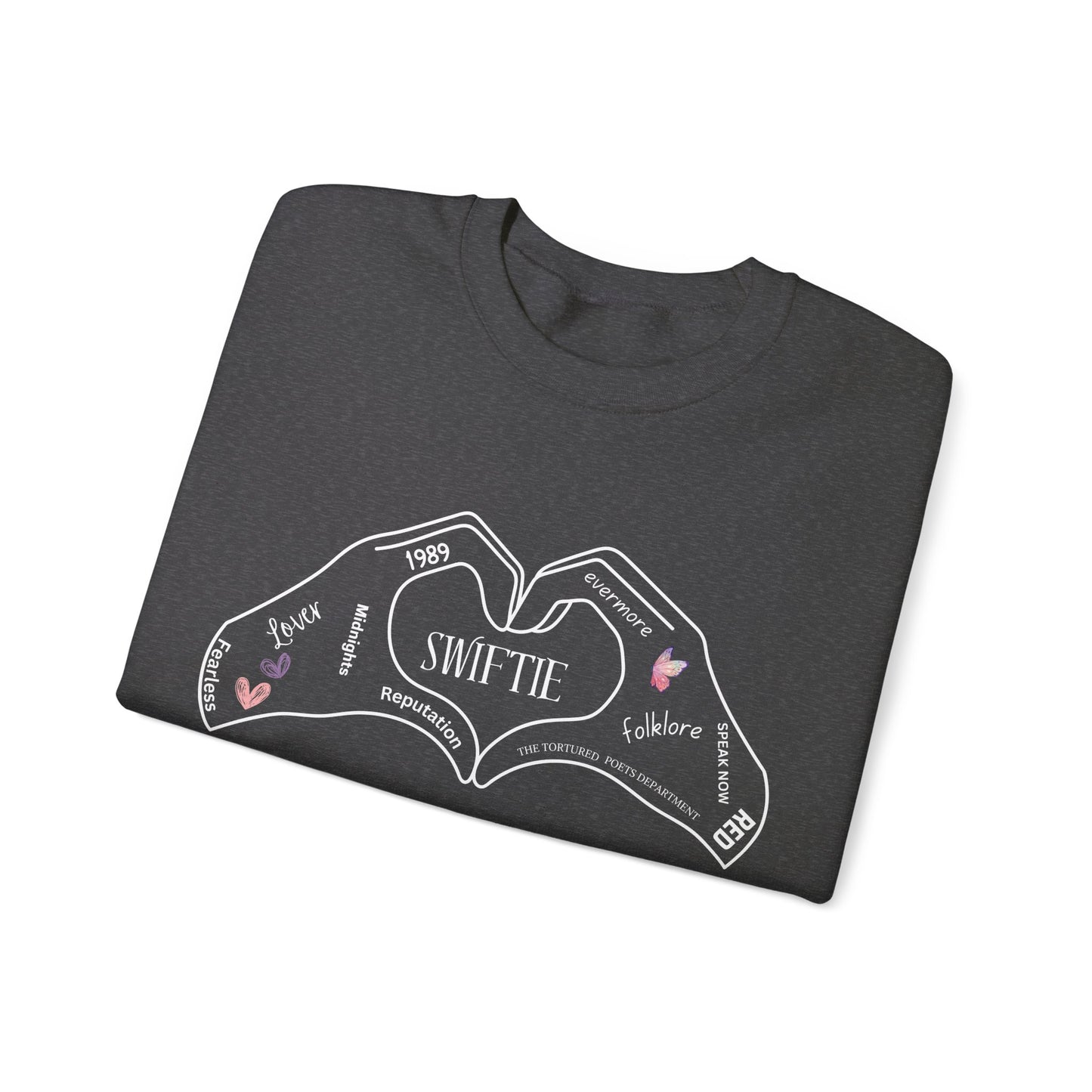 Swiftie Hand Heart w/Album Names, Sweatshirt