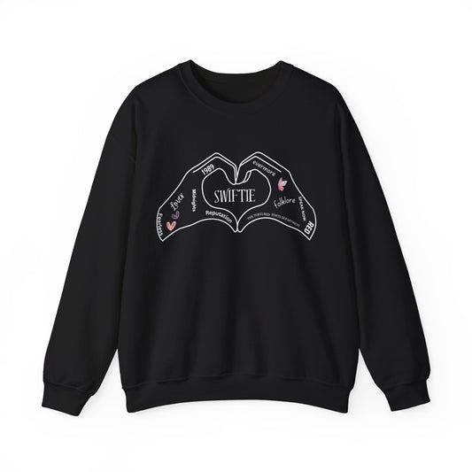 Swiftie Hand Heart w/Album Names, Sweatshirt