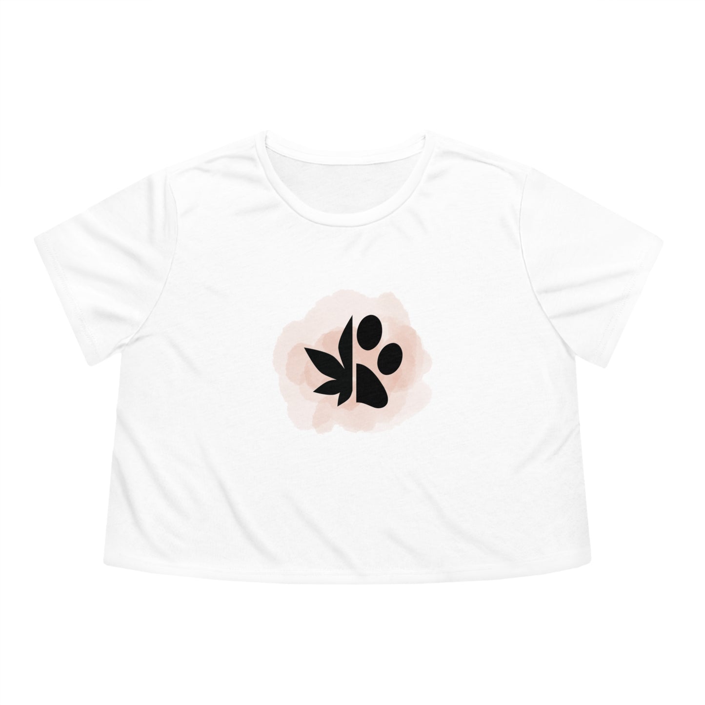 Dope Dogs Tan Smoke Cropped Tee