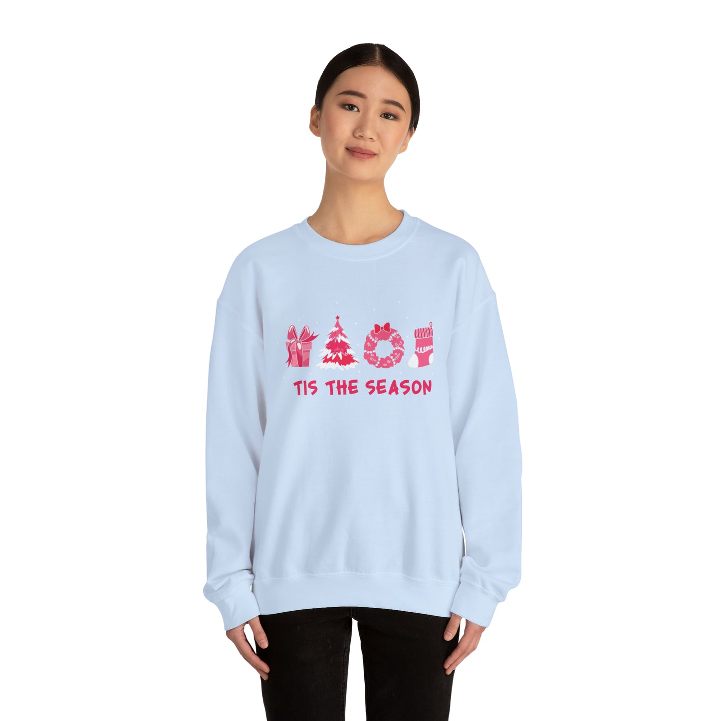 "'Tis The Season" Pink Christmas, Sweatshirt