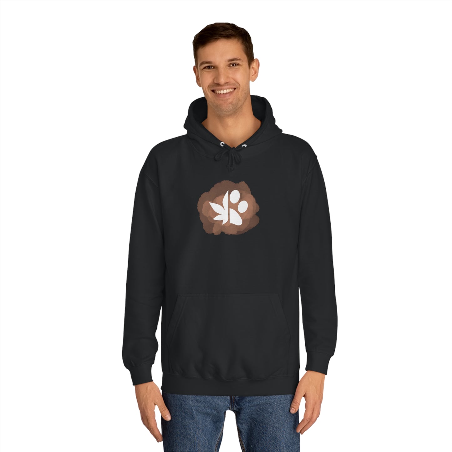 Dope Dogs Tan Smoke Hoodie