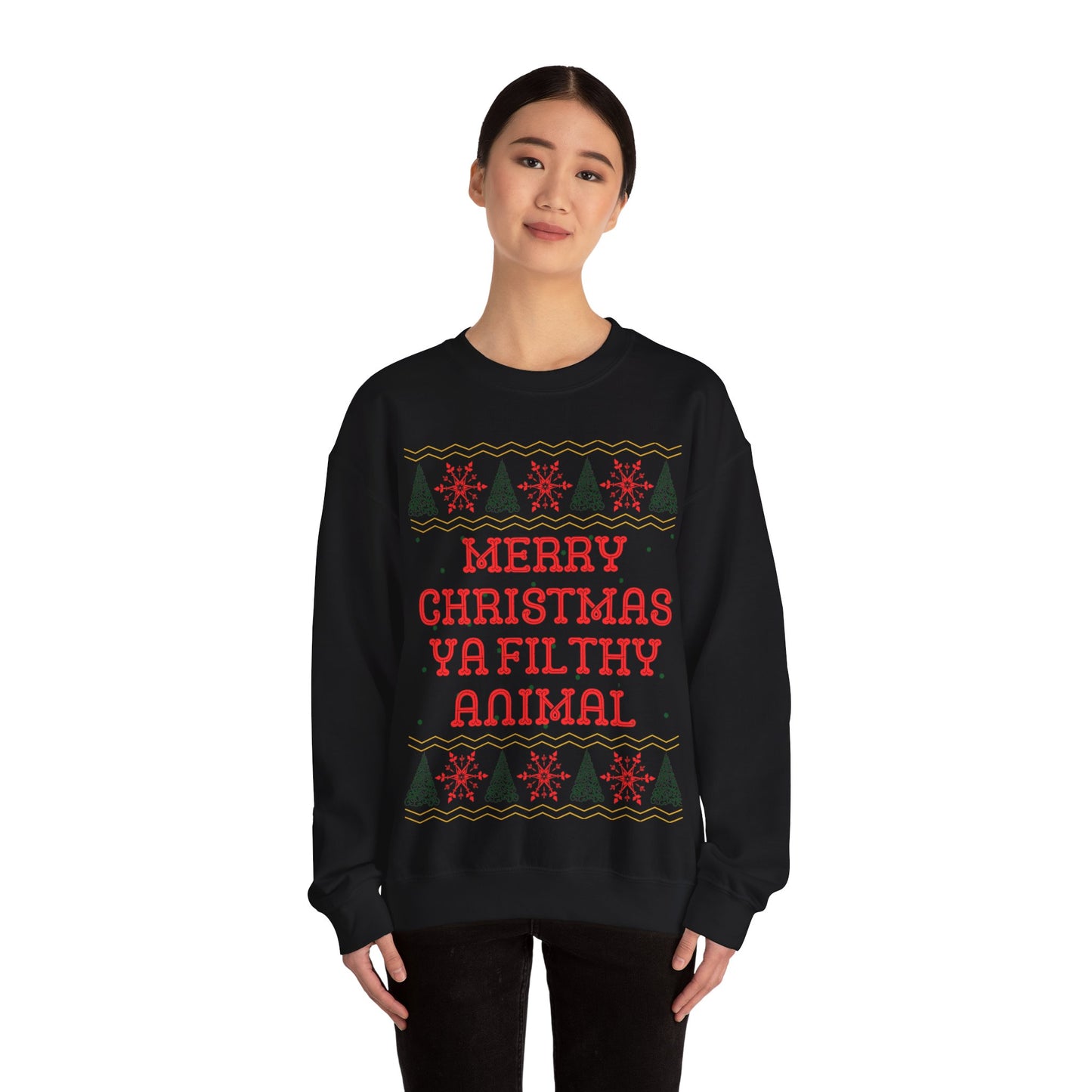 Merry Christmas Ya Filthy Animal, Christmas Sweatshirt