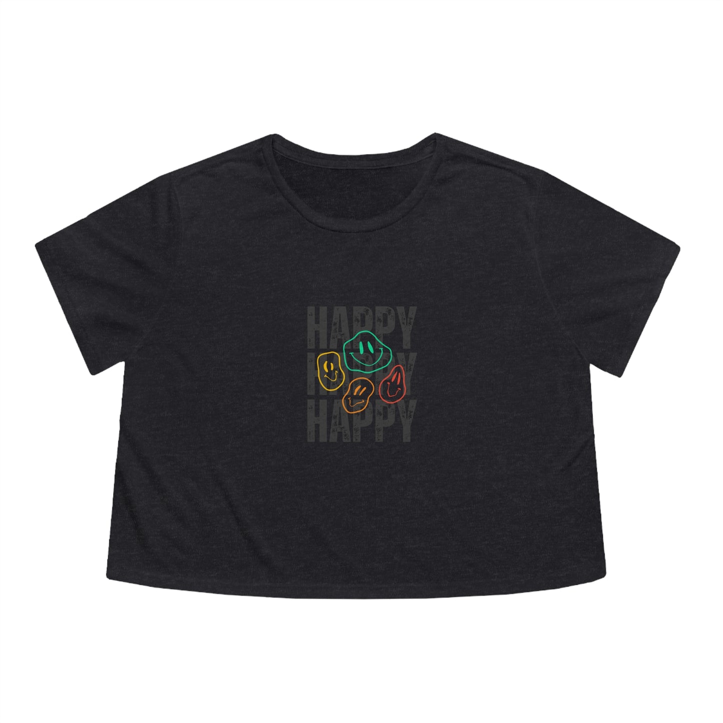 HAPPY, Cropped Tee