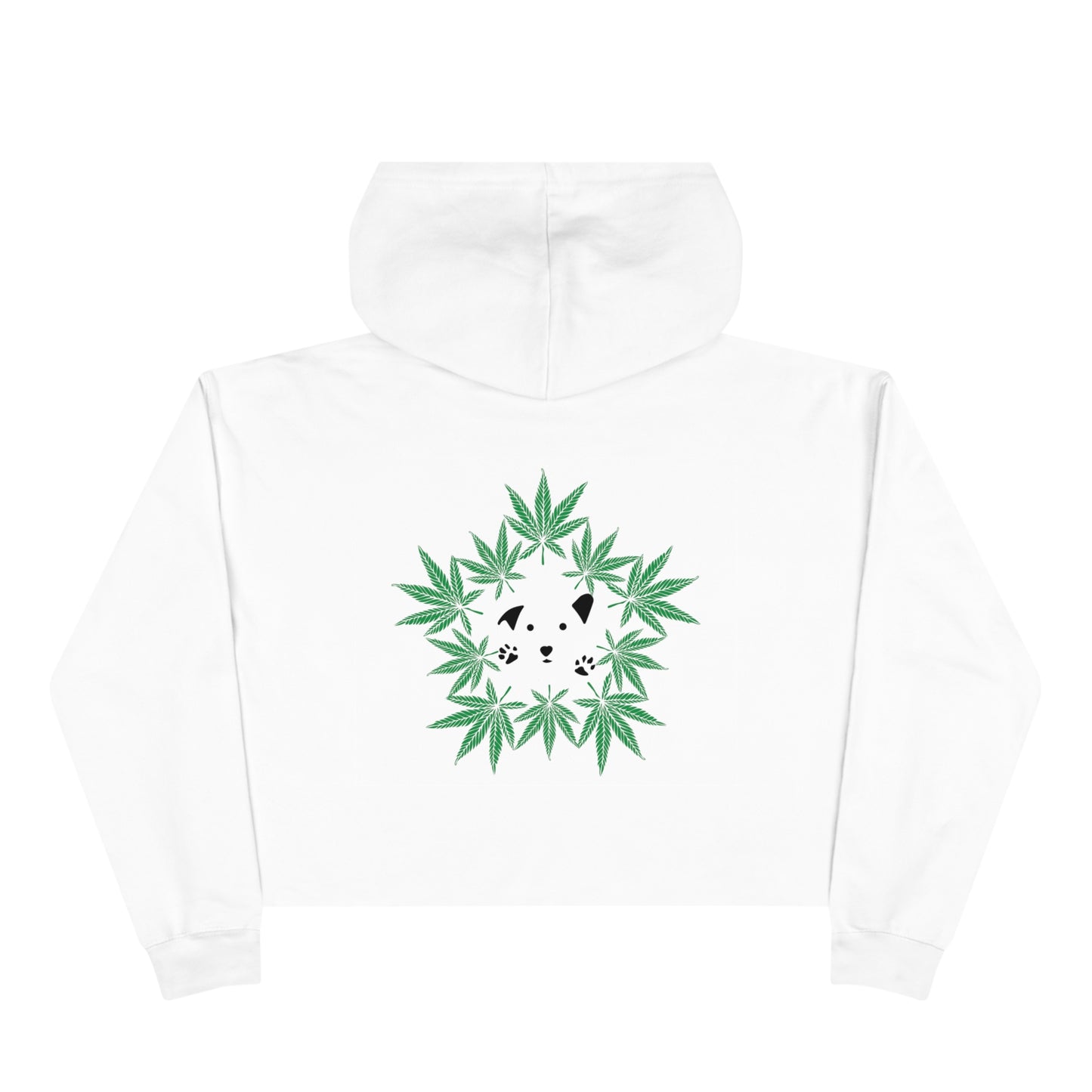 Dope Dogs Teal Smoke Cropped Hoodie