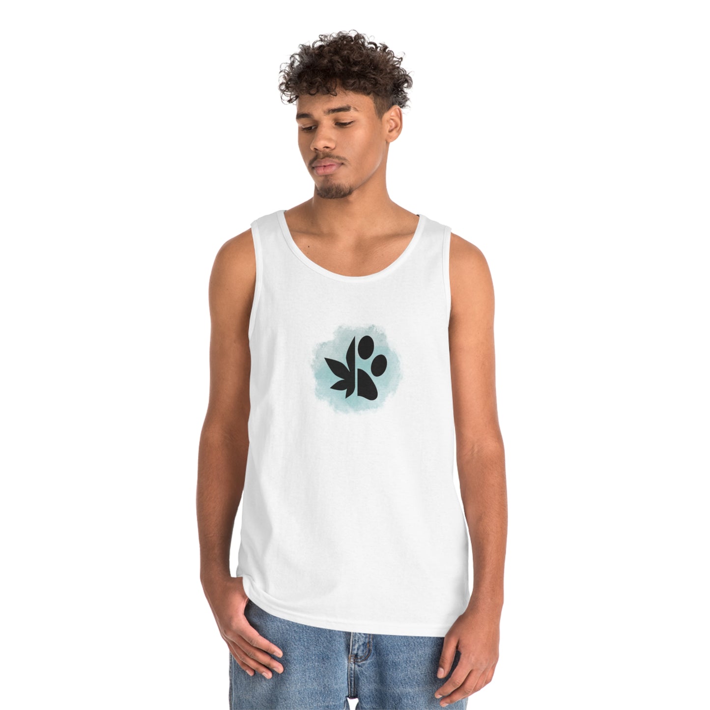 Dope Dogs Teal Smoke Tank Top