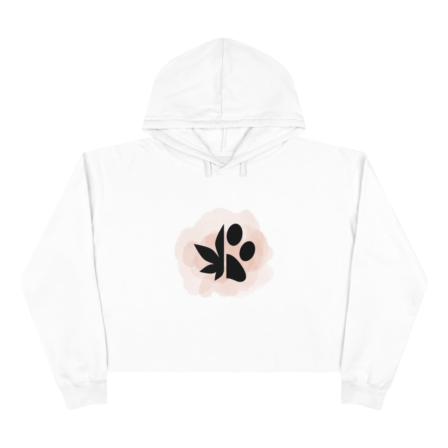 Dope Dogs Tan Smoke Cropped Hoodie