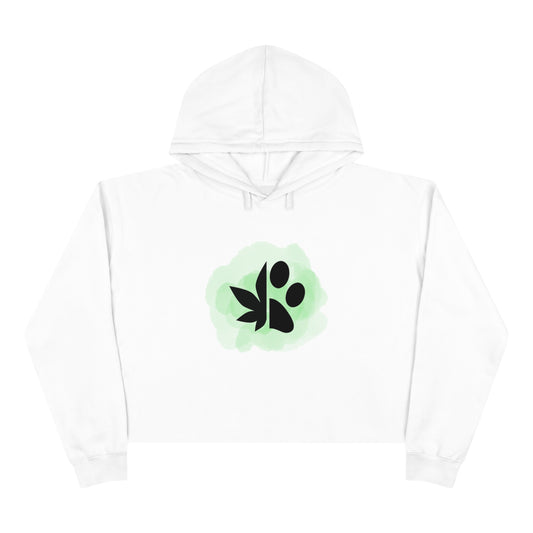 Dope Dogs Green Smoke Cropped Hoodie