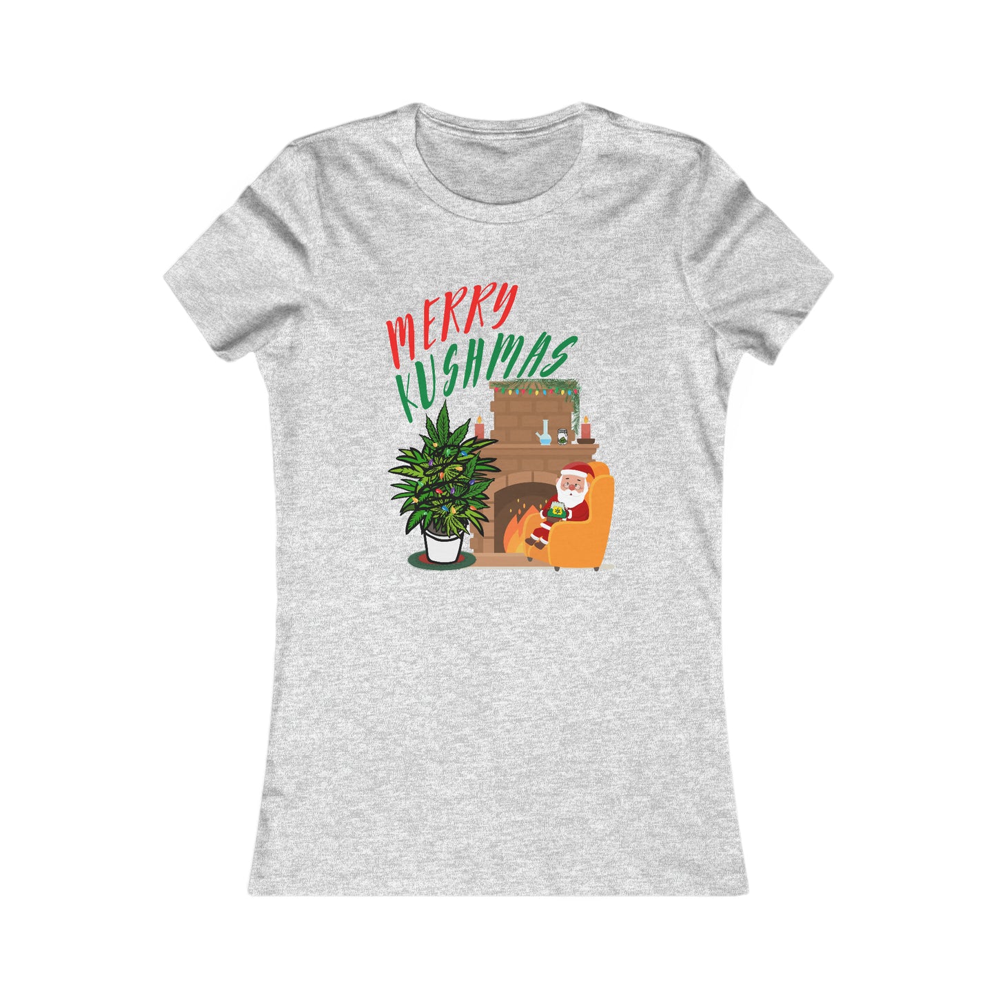 "Merry Kushmas" Stoner Santa, Women's Tee