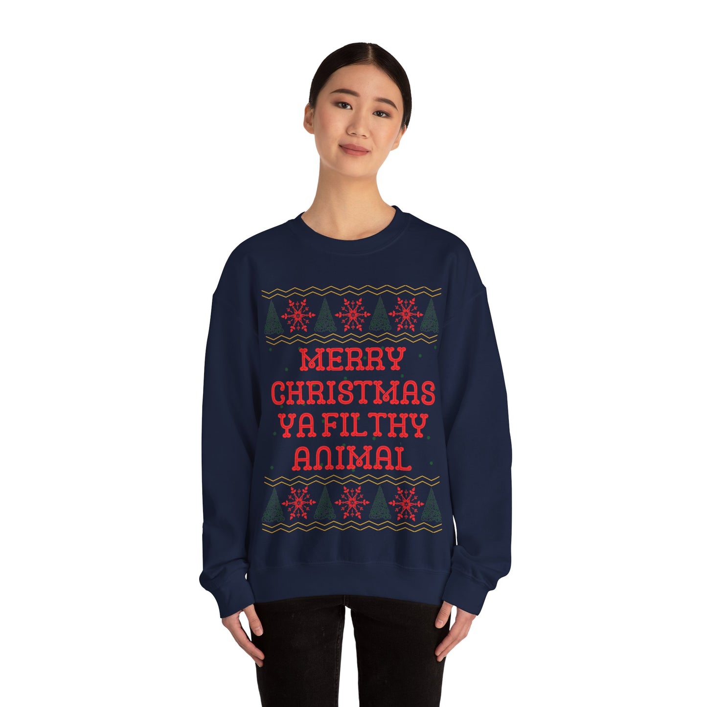 Merry Christmas Ya Filthy Animal, Christmas Sweatshirt