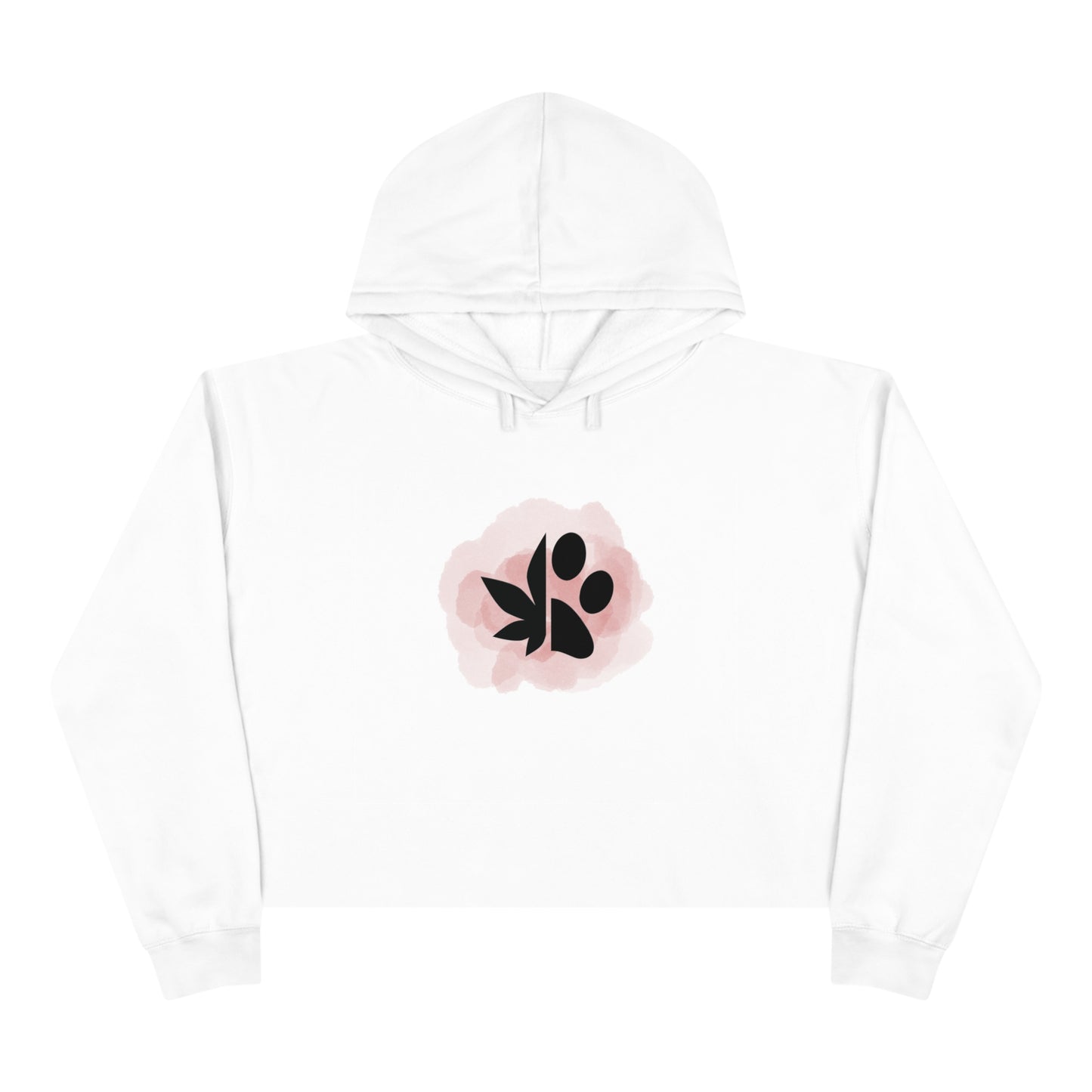 Dope Dogs Red Smoke Cropped Hoodie