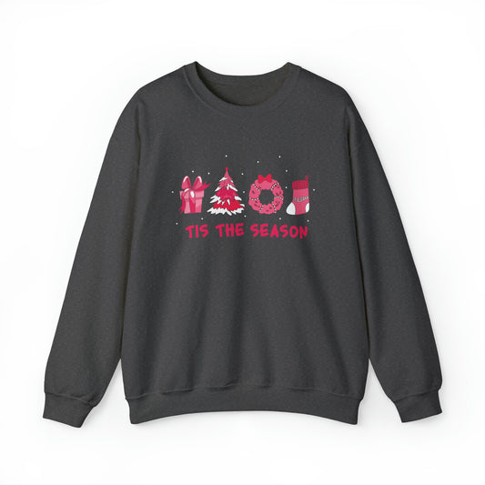 "'Tis The Season" Pink Christmas, Sweatshirt