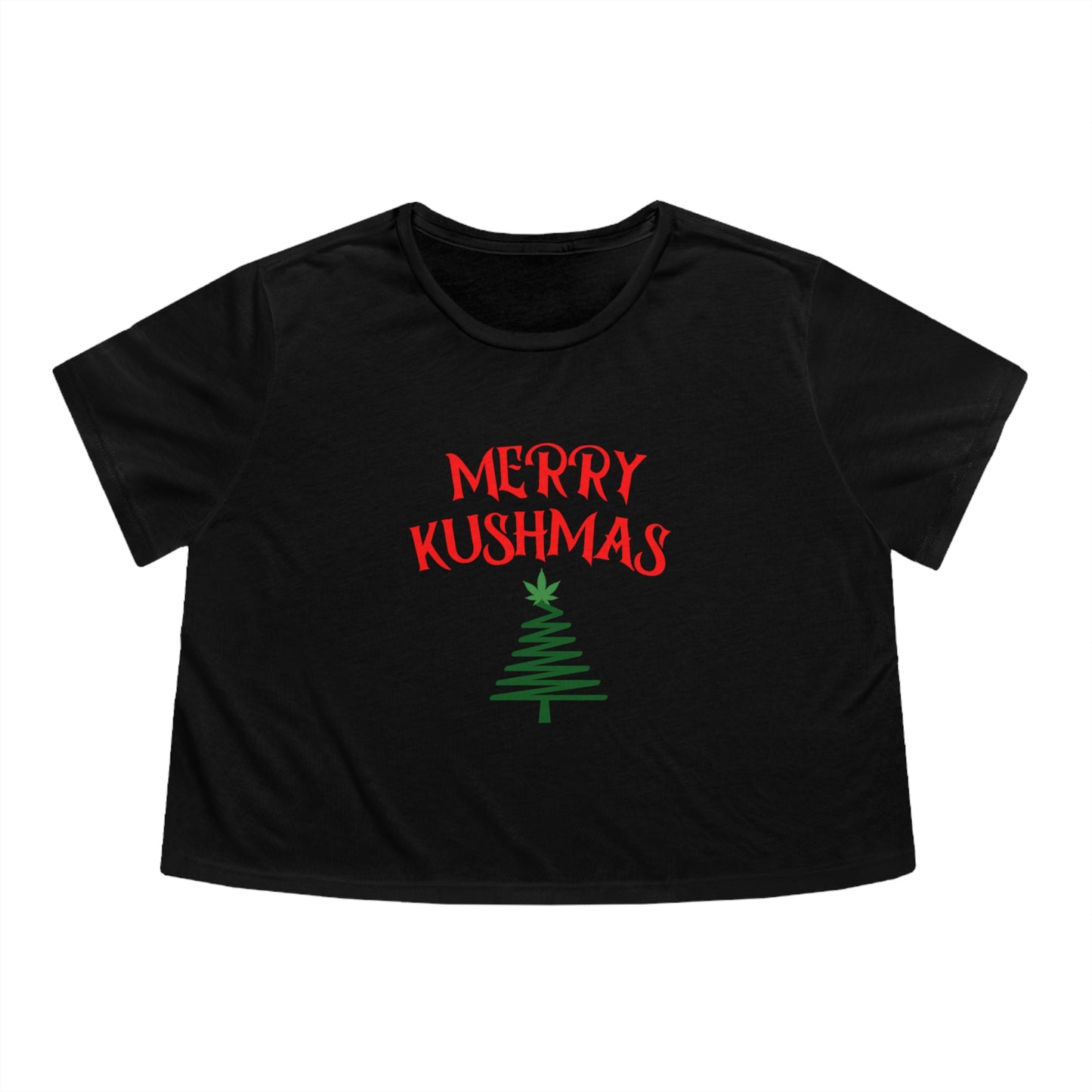 "Merry Kushmas" Tree, Cropped Tee