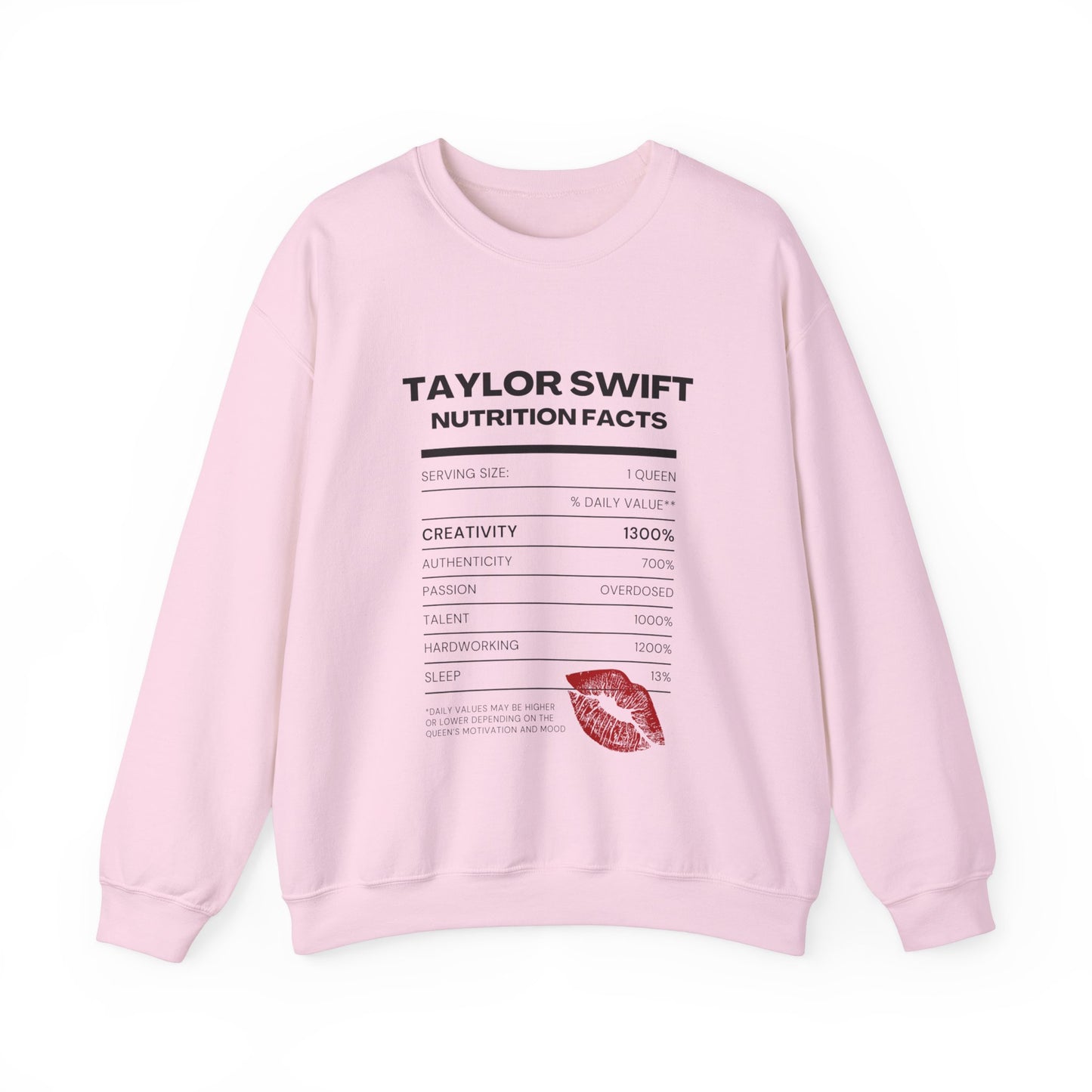 Taylor Swift Nutrition Facts, Sweatshirt