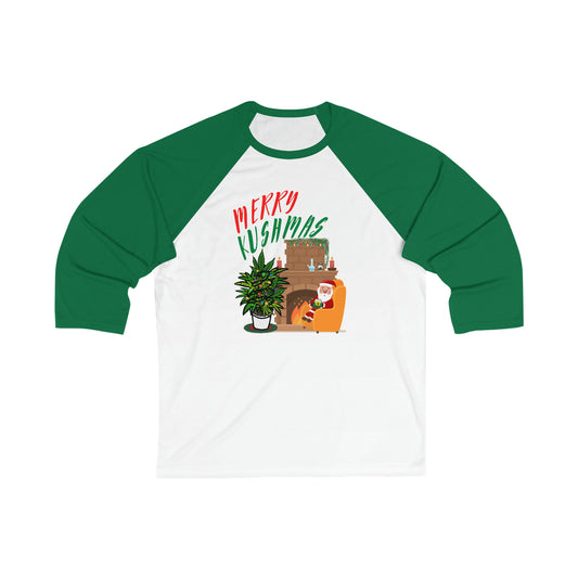 "Merry Kushmas" Stoner Santa, Baseball Tee