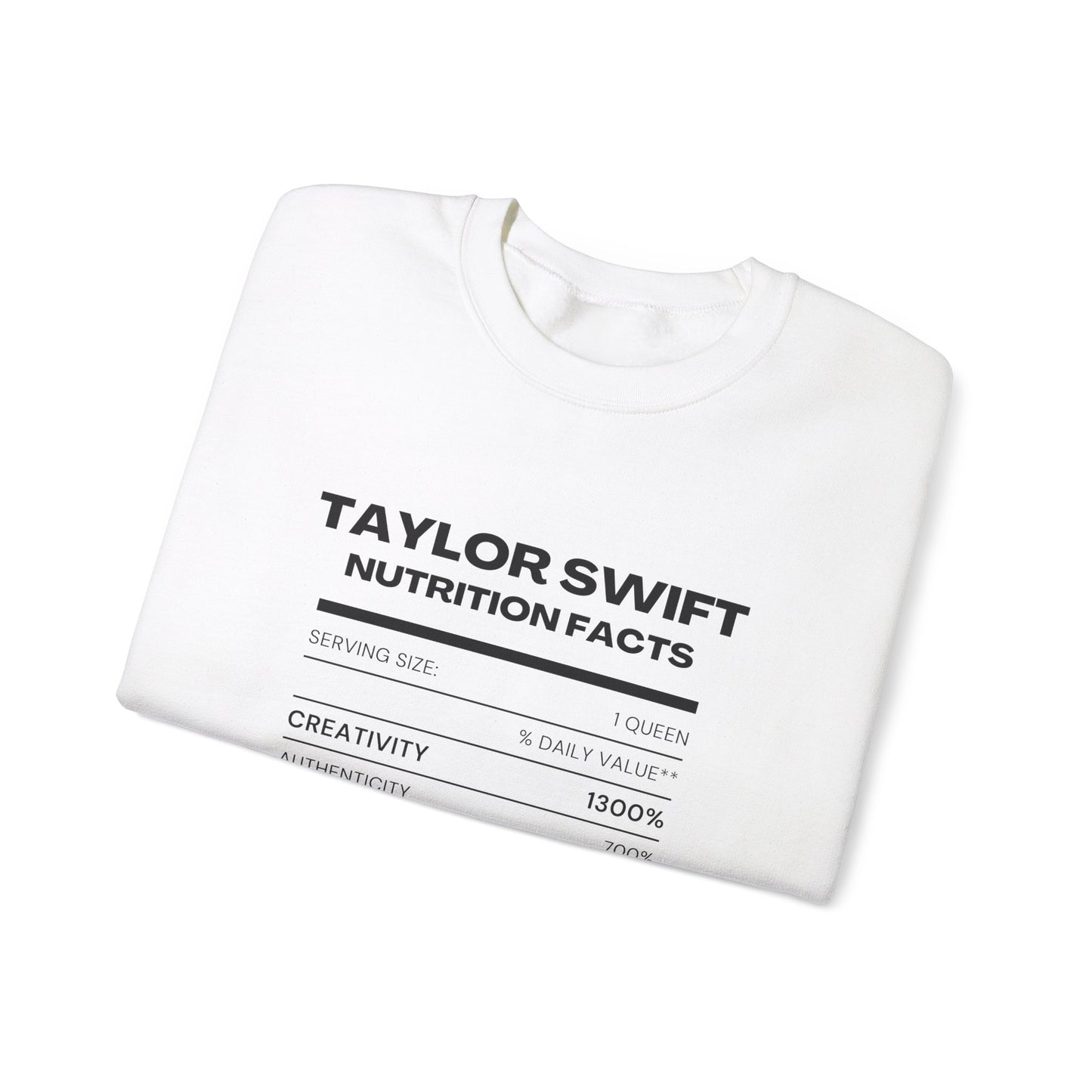 Taylor Swift Nutrition Facts, Sweatshirt