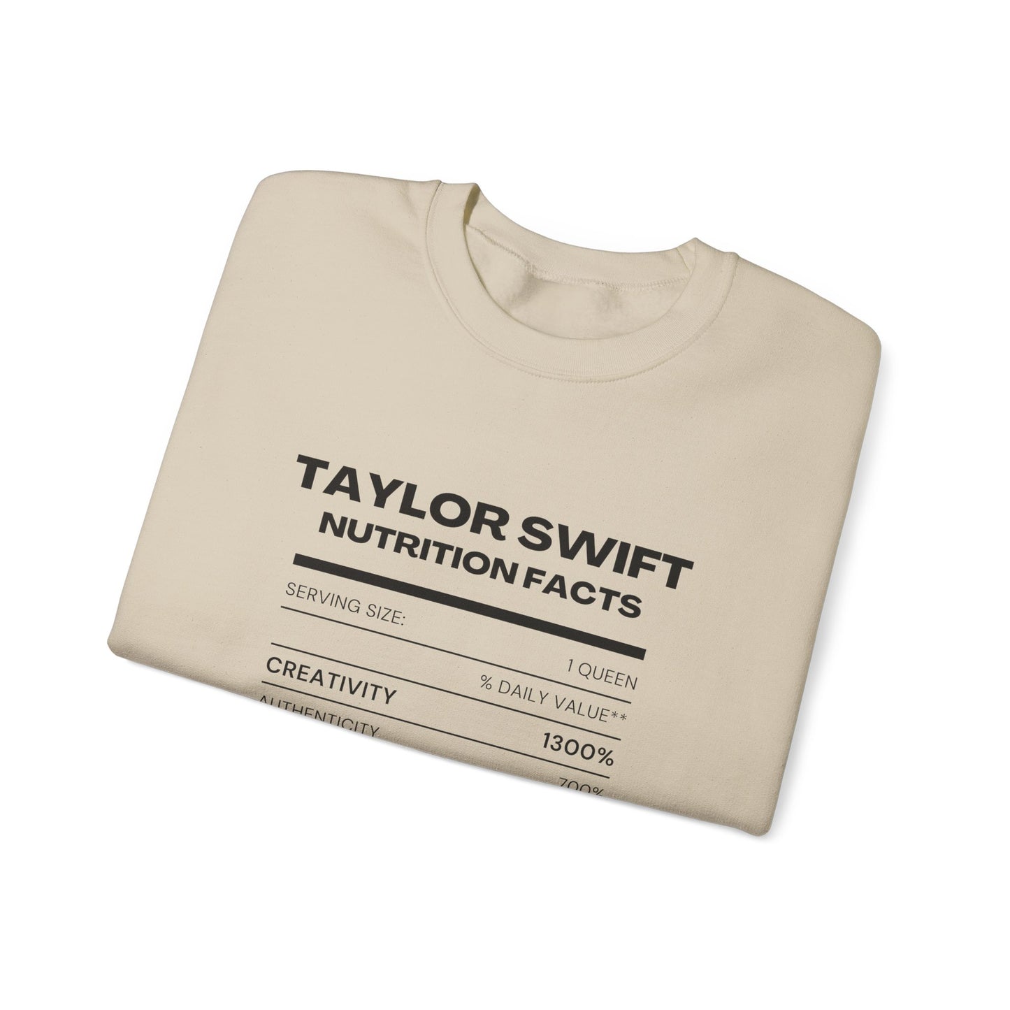 Taylor Swift Nutrition Facts, Sweatshirt