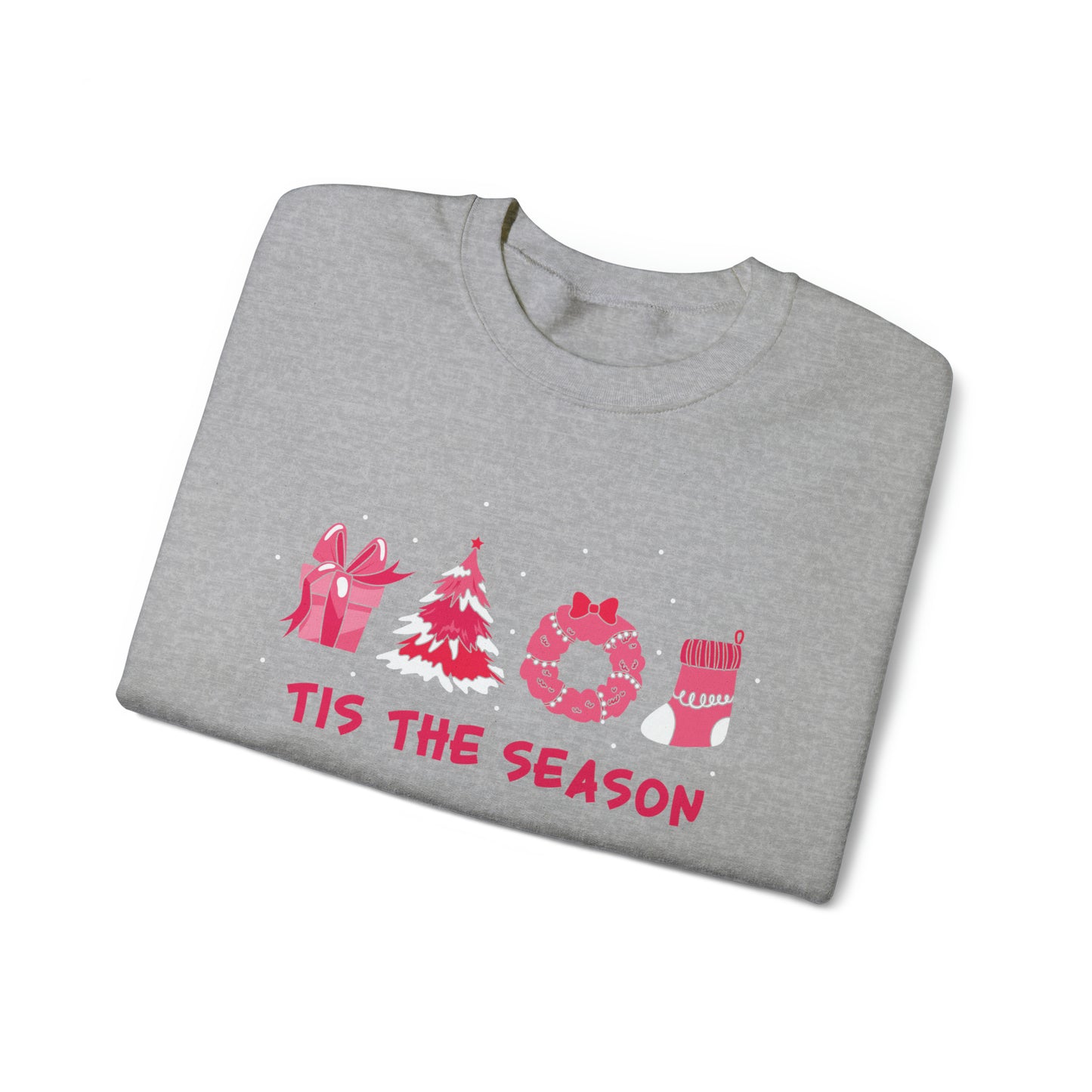 "'Tis The Season" Pink Christmas, Sweatshirt