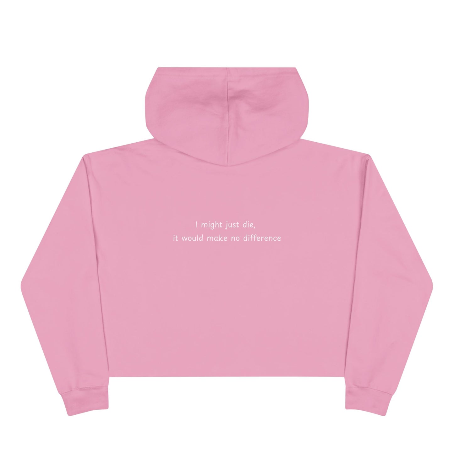 'Down Bad Crying at the Gym' Crop Hoodie