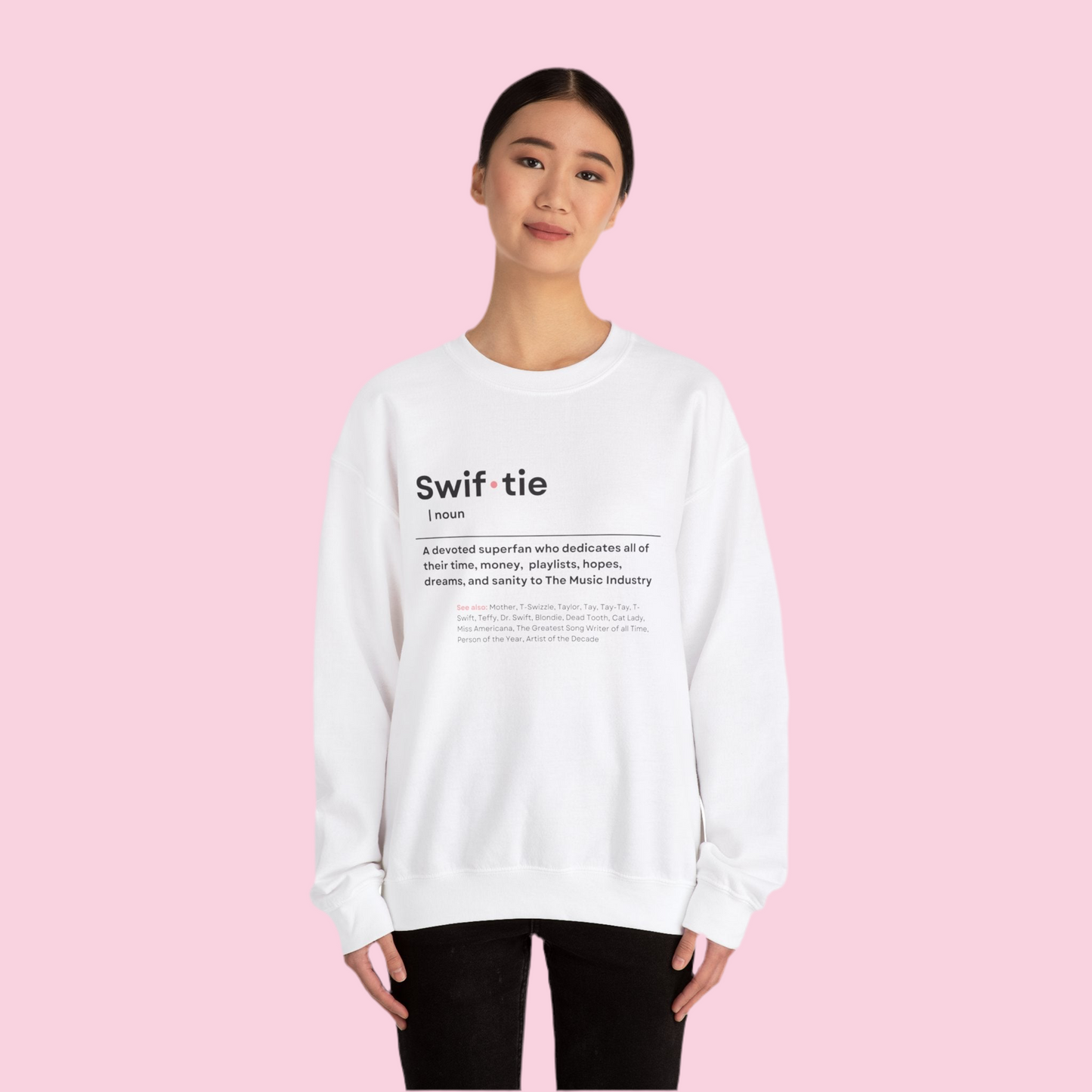 "Swif-tie" Definition, Sweatshirt