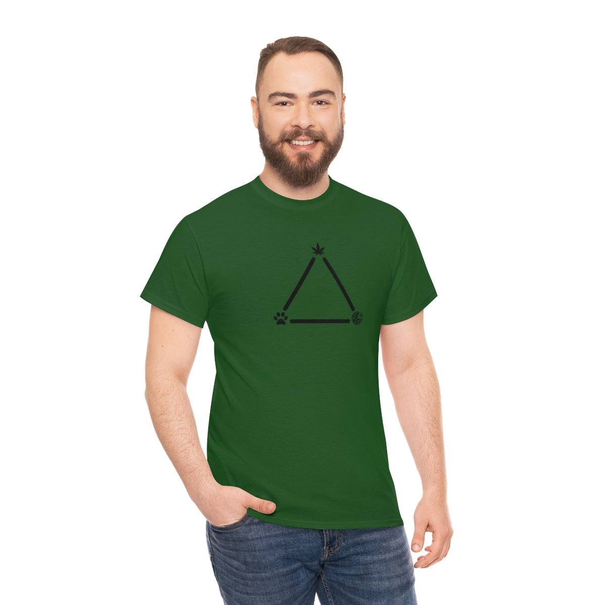 Pot, Puppies, Pizza Triangle Tee