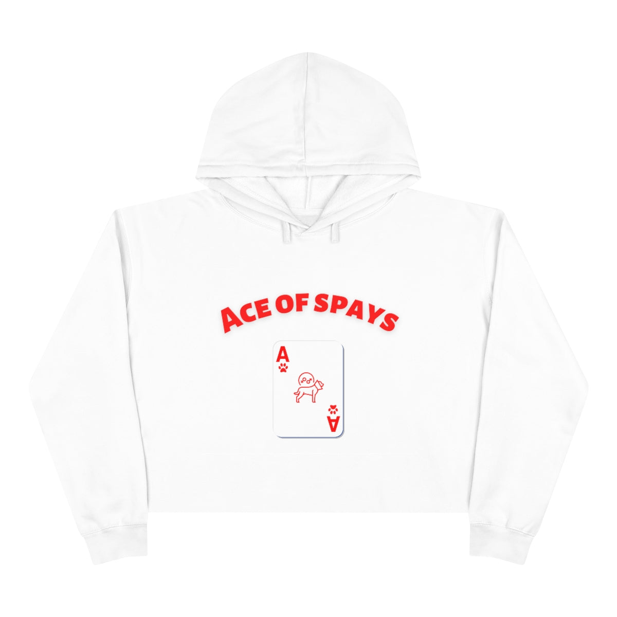 "Ace of Spays" Crop Hoodie