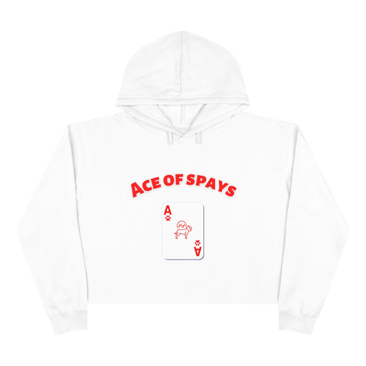 "Ace of Spays" Crop Hoodie