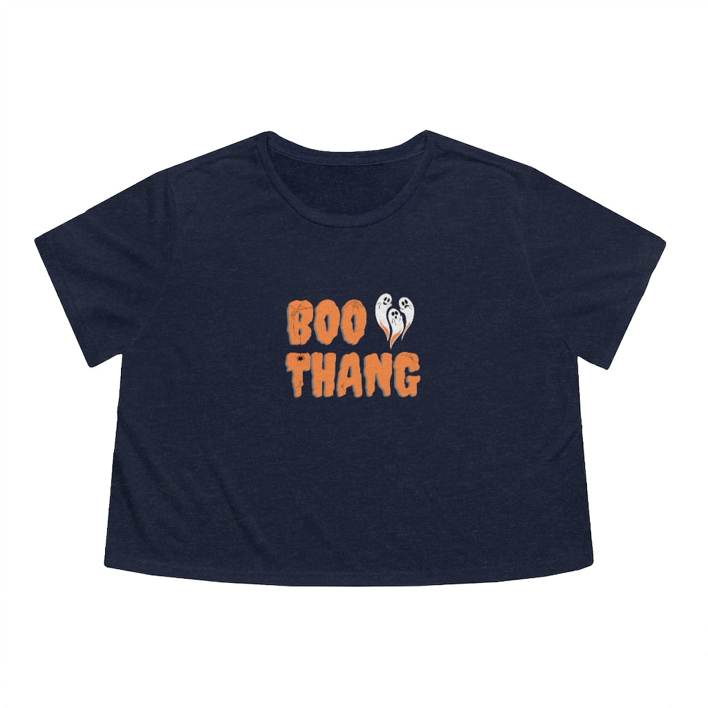 Boo Thang Flowy Cropped Tee