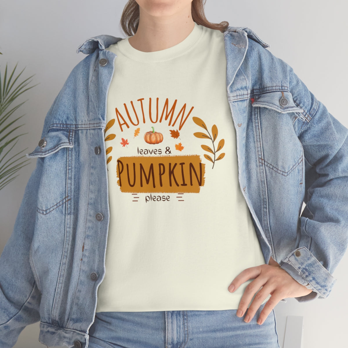 "Autumn leaves & pumpkin please" Tee