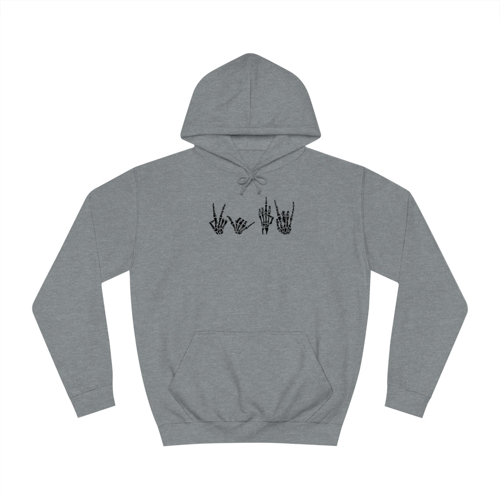 Skeleton Hand Signals Hoodie