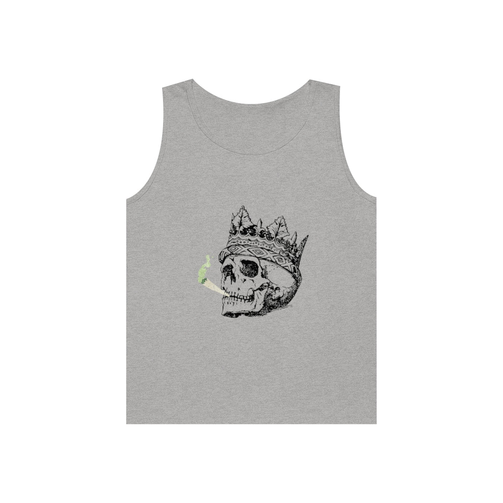 Crowned Smoking Skull Tank Top