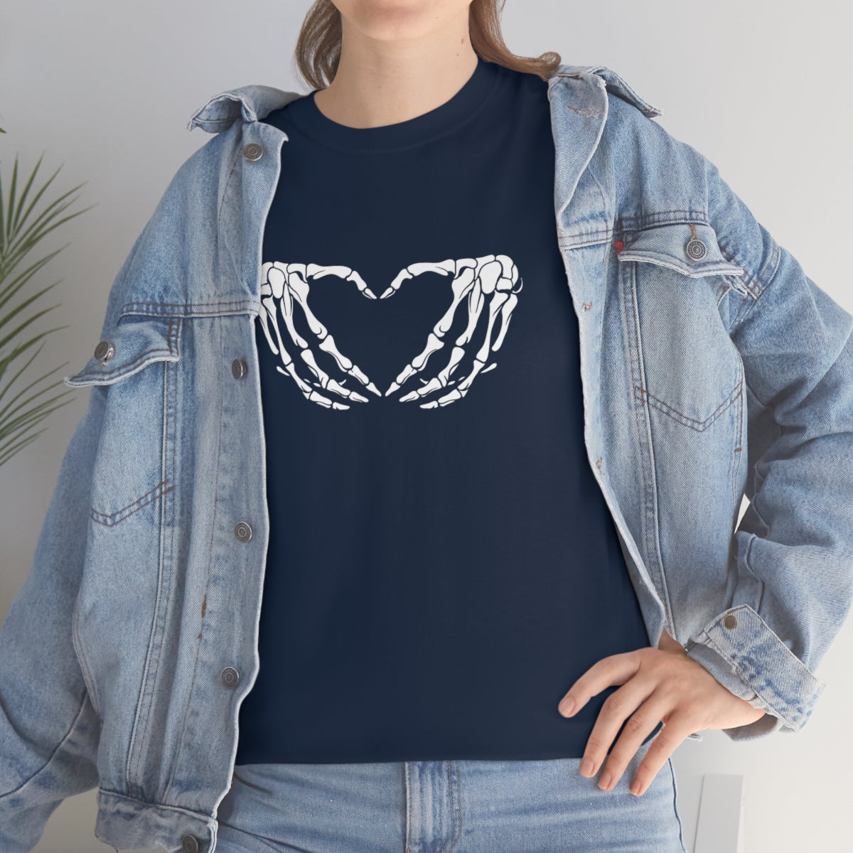 Skeleton Heart Cotton Tee