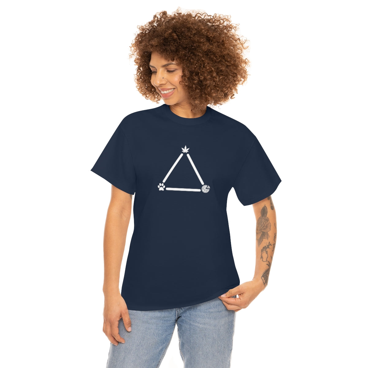 Pot, Puppies, Pizza Triangle Tee