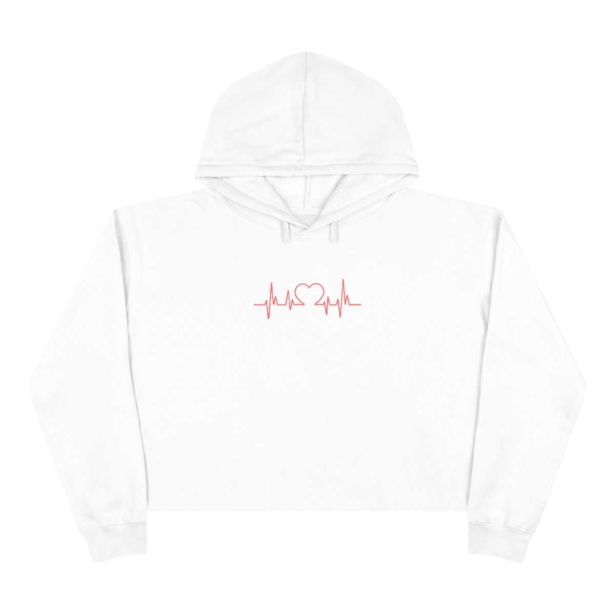 Heartbeat, Crop Hoodie