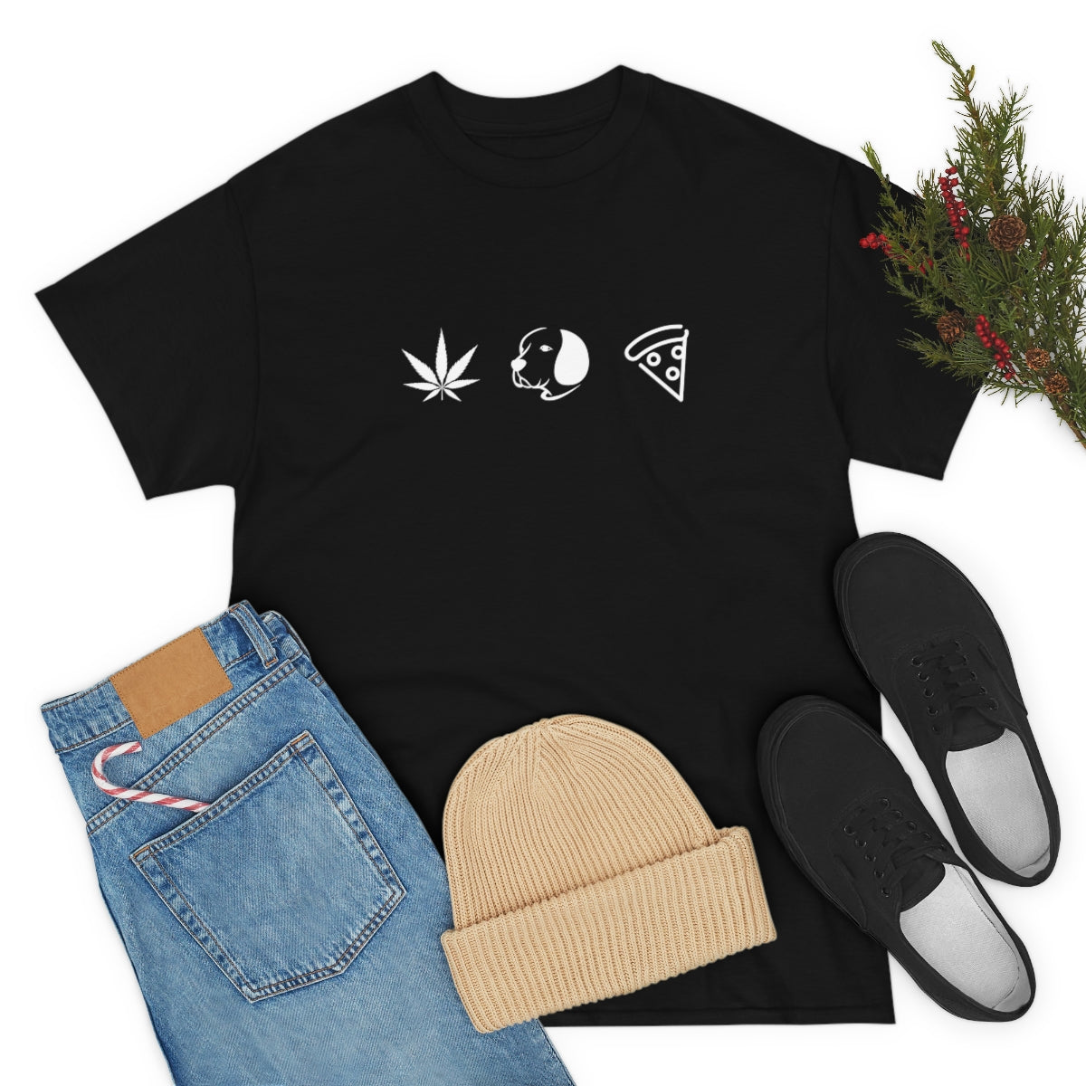 Pot, Puppies, Pizza, Tee