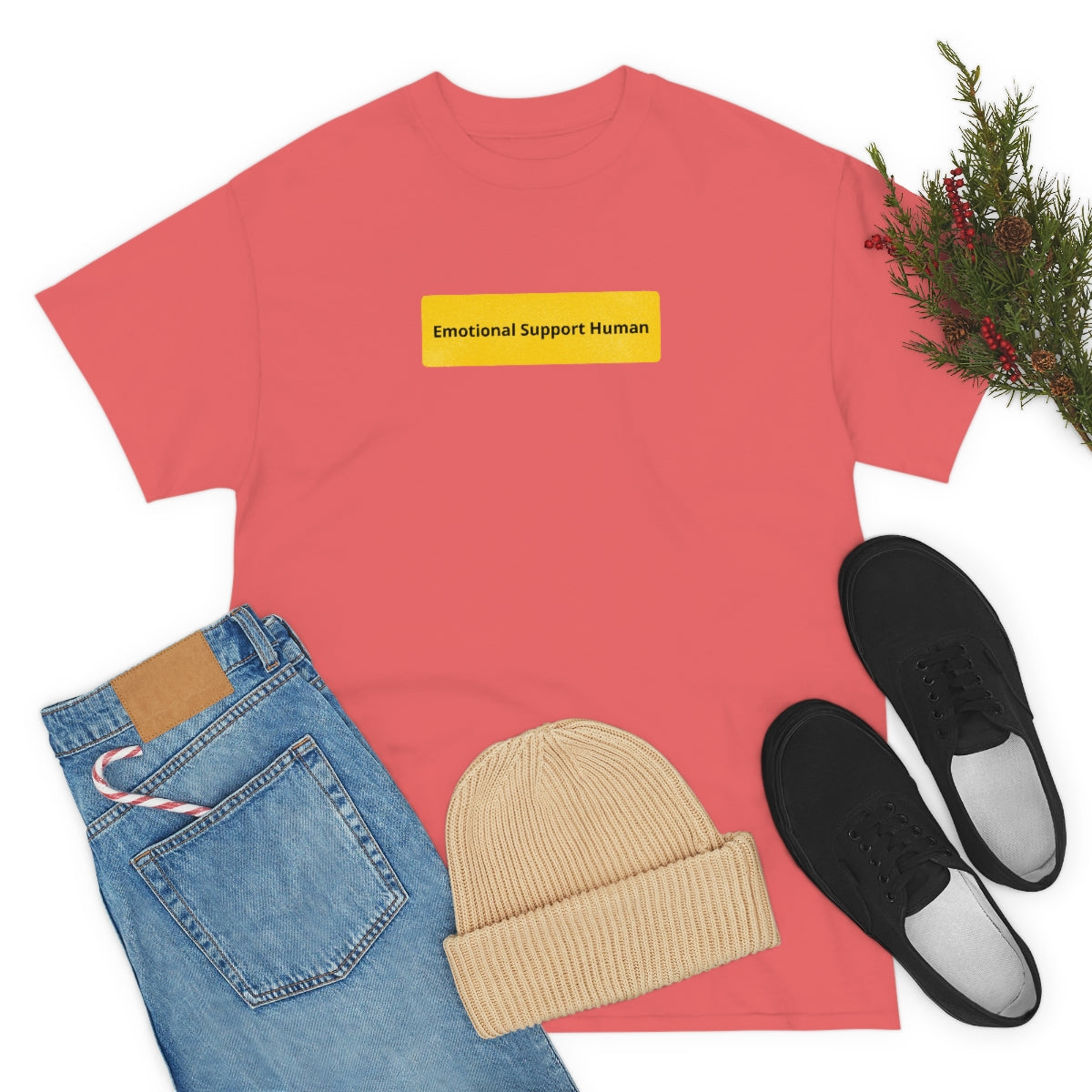 "Emotional Support Human" Tee