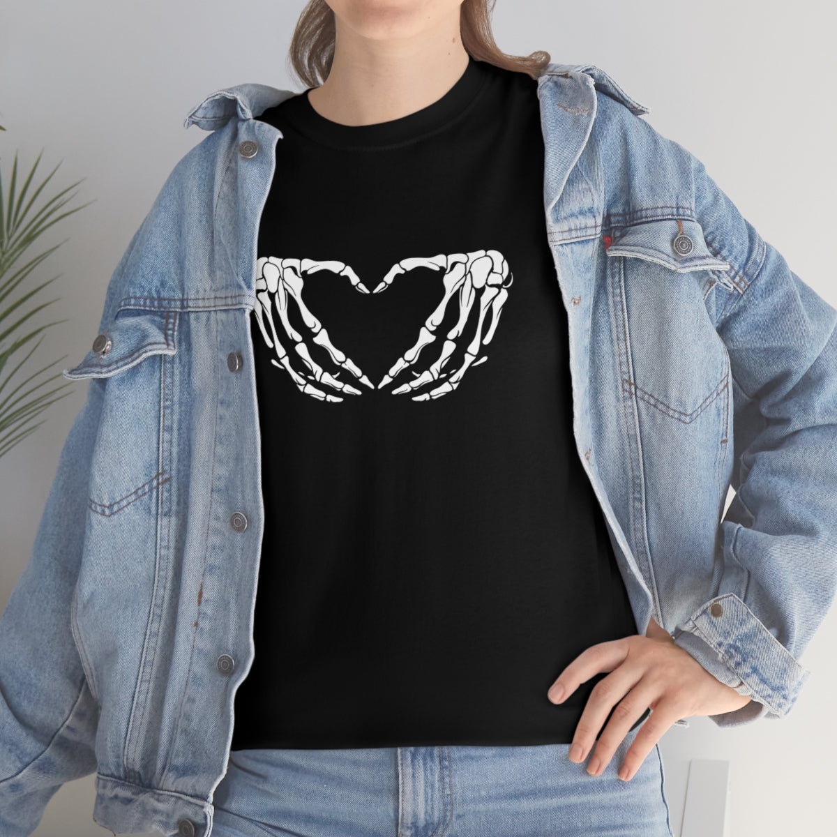 Skeleton Heart Cotton Tee