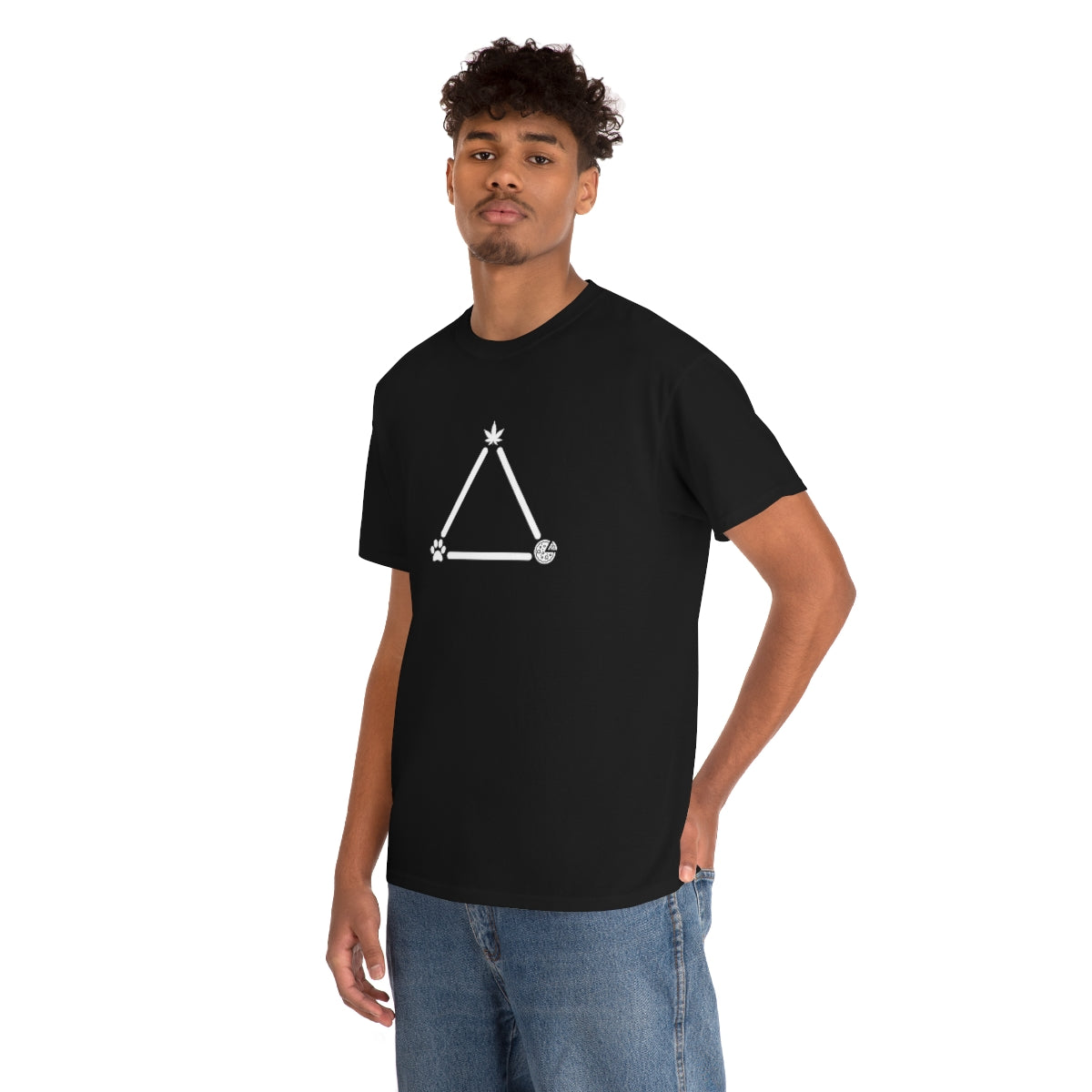 Pot, Puppies, Pizza Triangle Tee