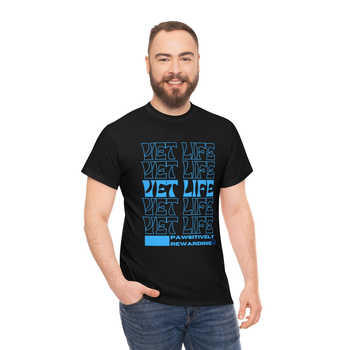 "Vet Life: Pawsitively Rewarding" Tee