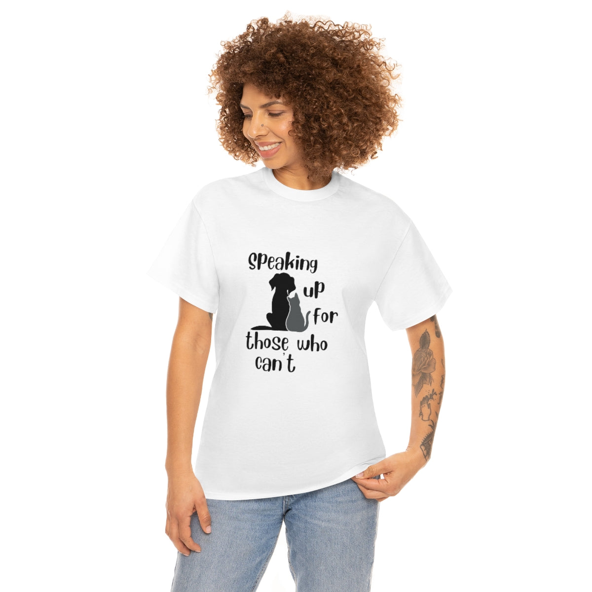 "Speaking up for those who can't" Tee