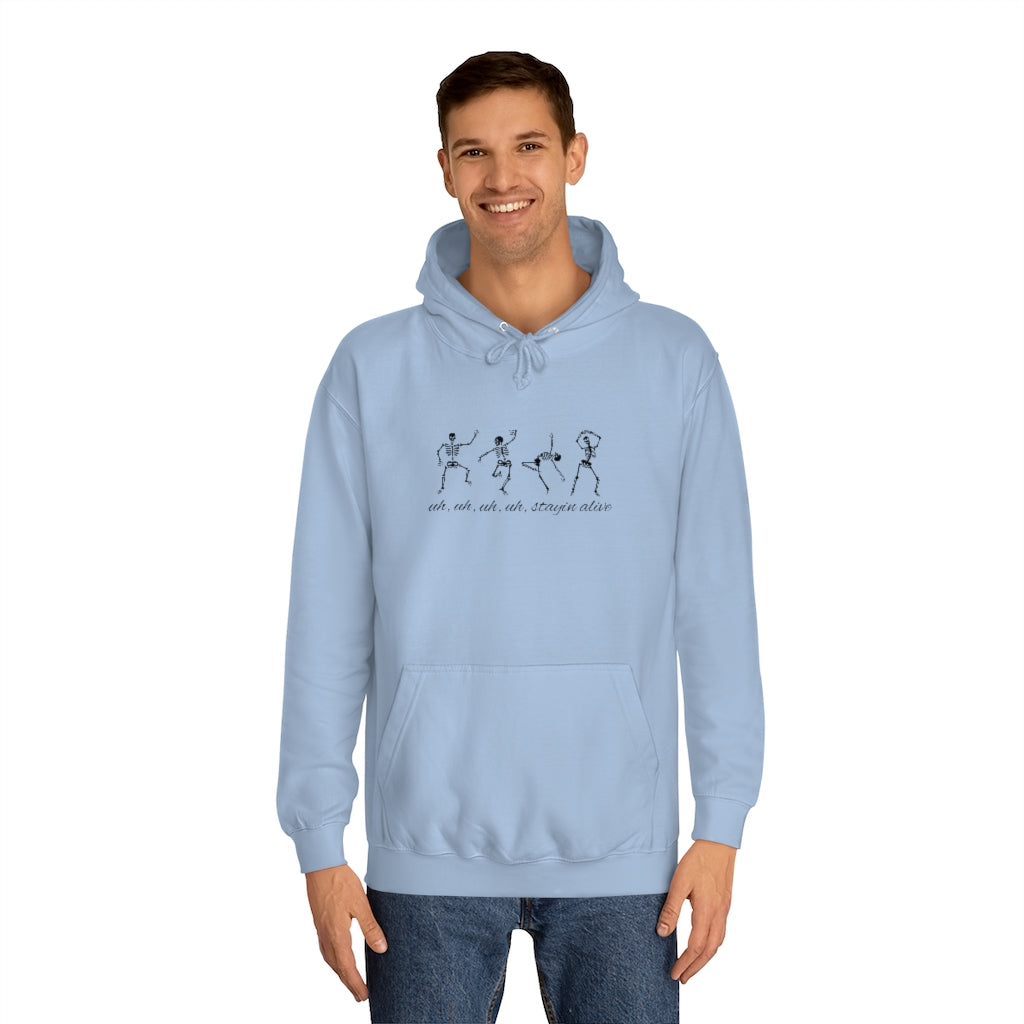 "Stayin' Alive" - Dancing Skeletons Hoodie