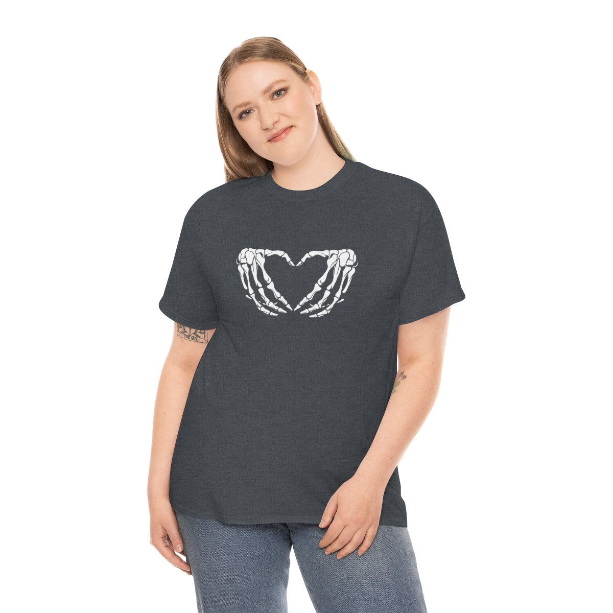 Skeleton Heart Cotton Tee